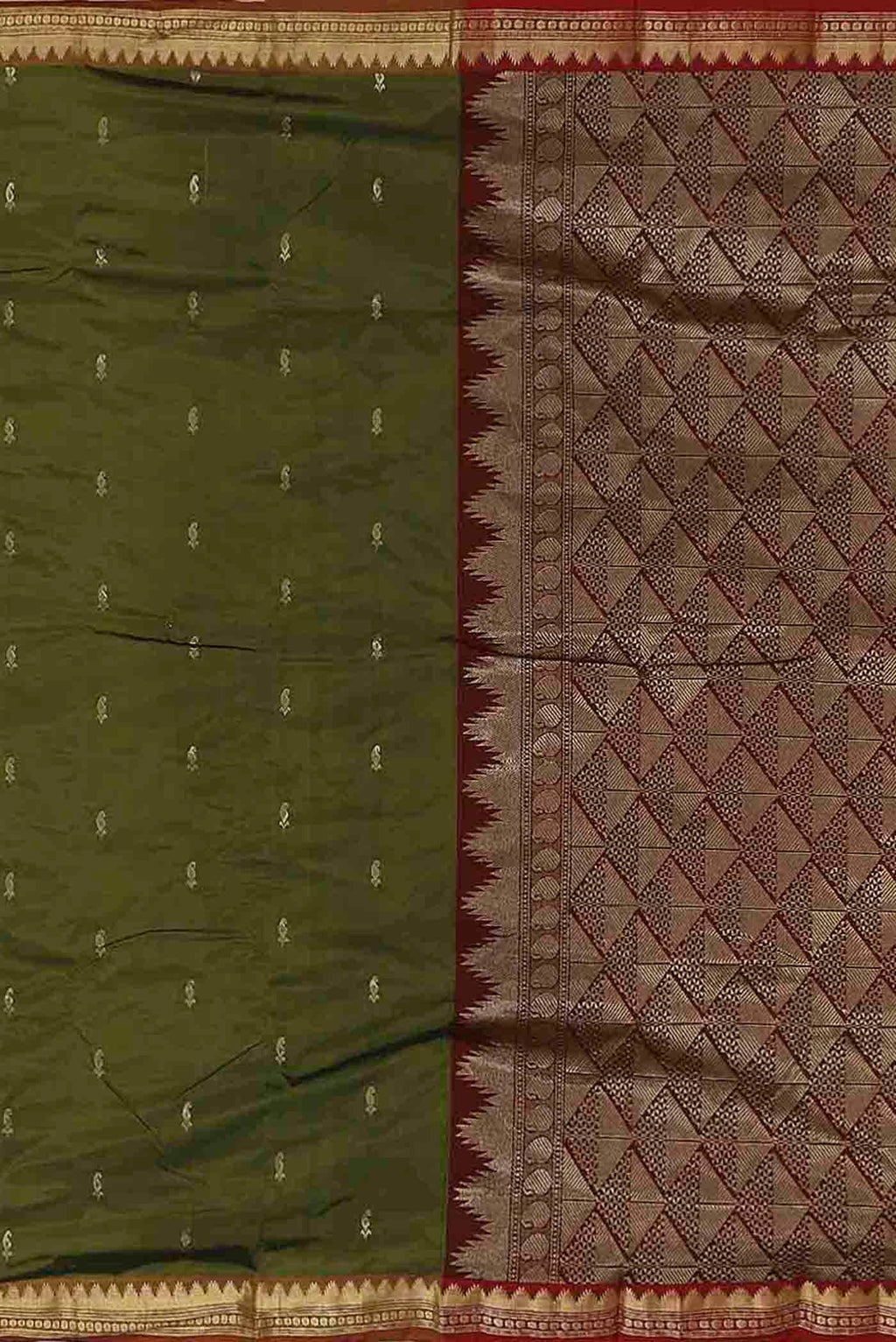 Green Bangalore Silk Saree