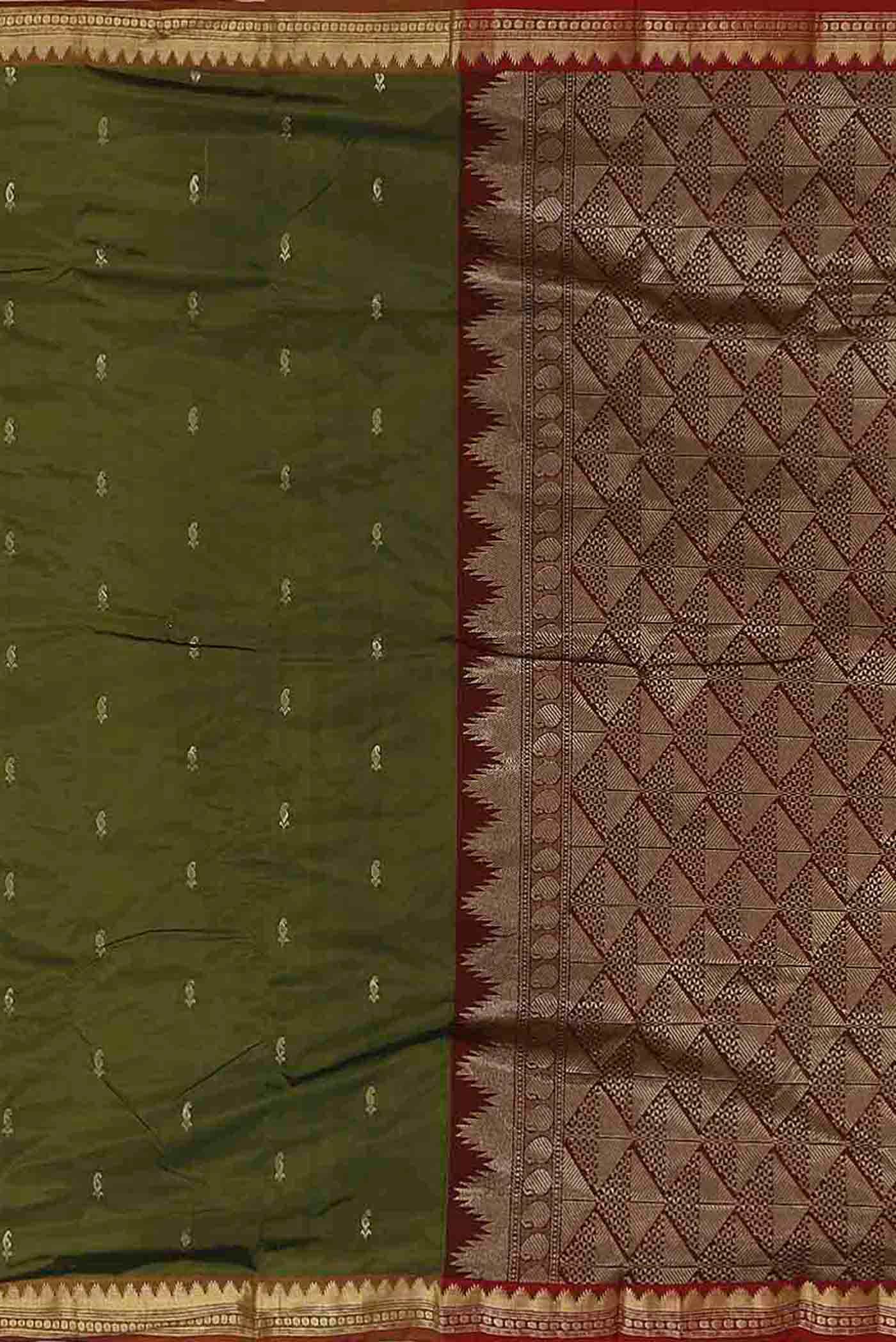 Green Bangalore Silk Saree