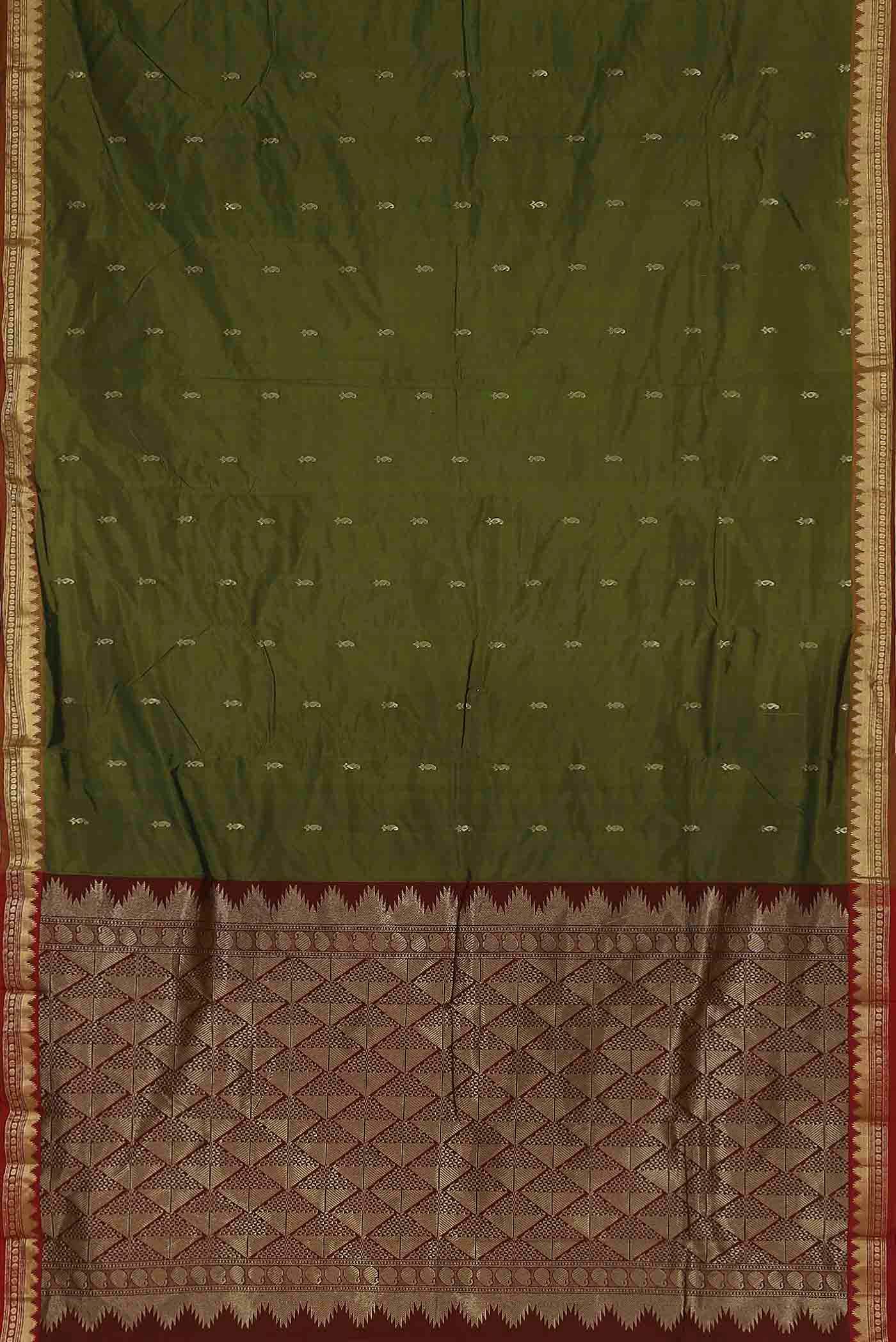 Green Bangalore Silk Saree