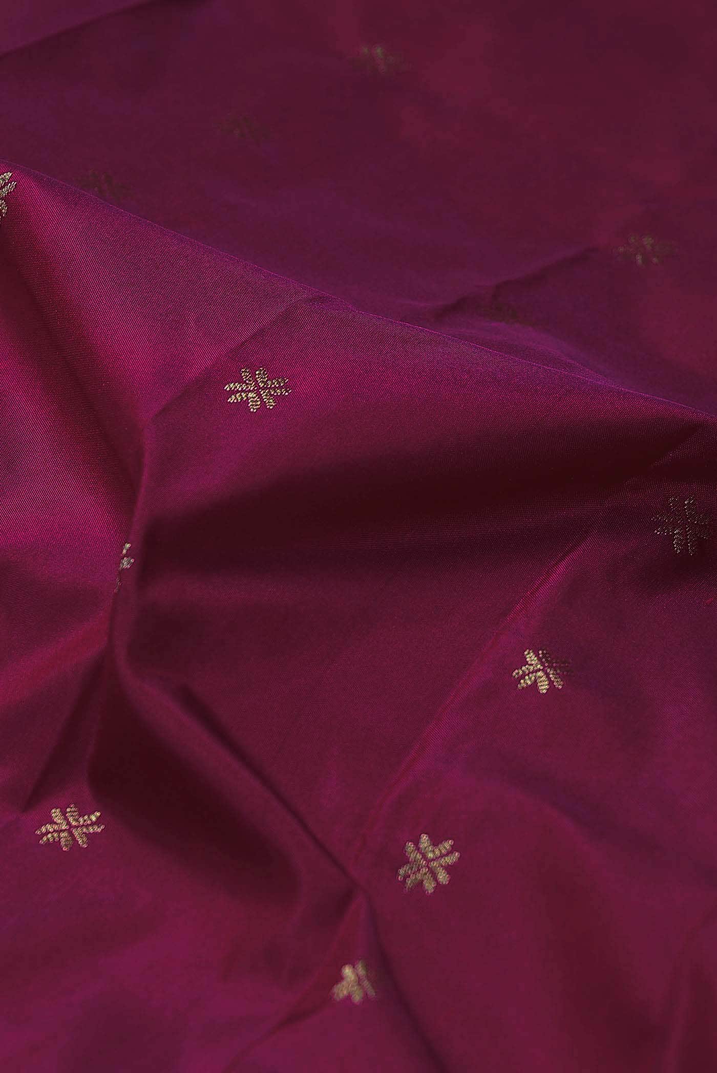 Dark Pink Blended Bangalore Silk Saree