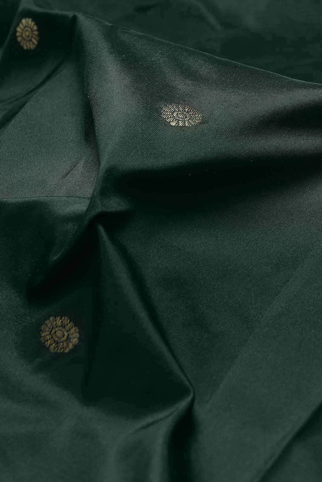 Bottle Green Blended Bangalore Silk Saree