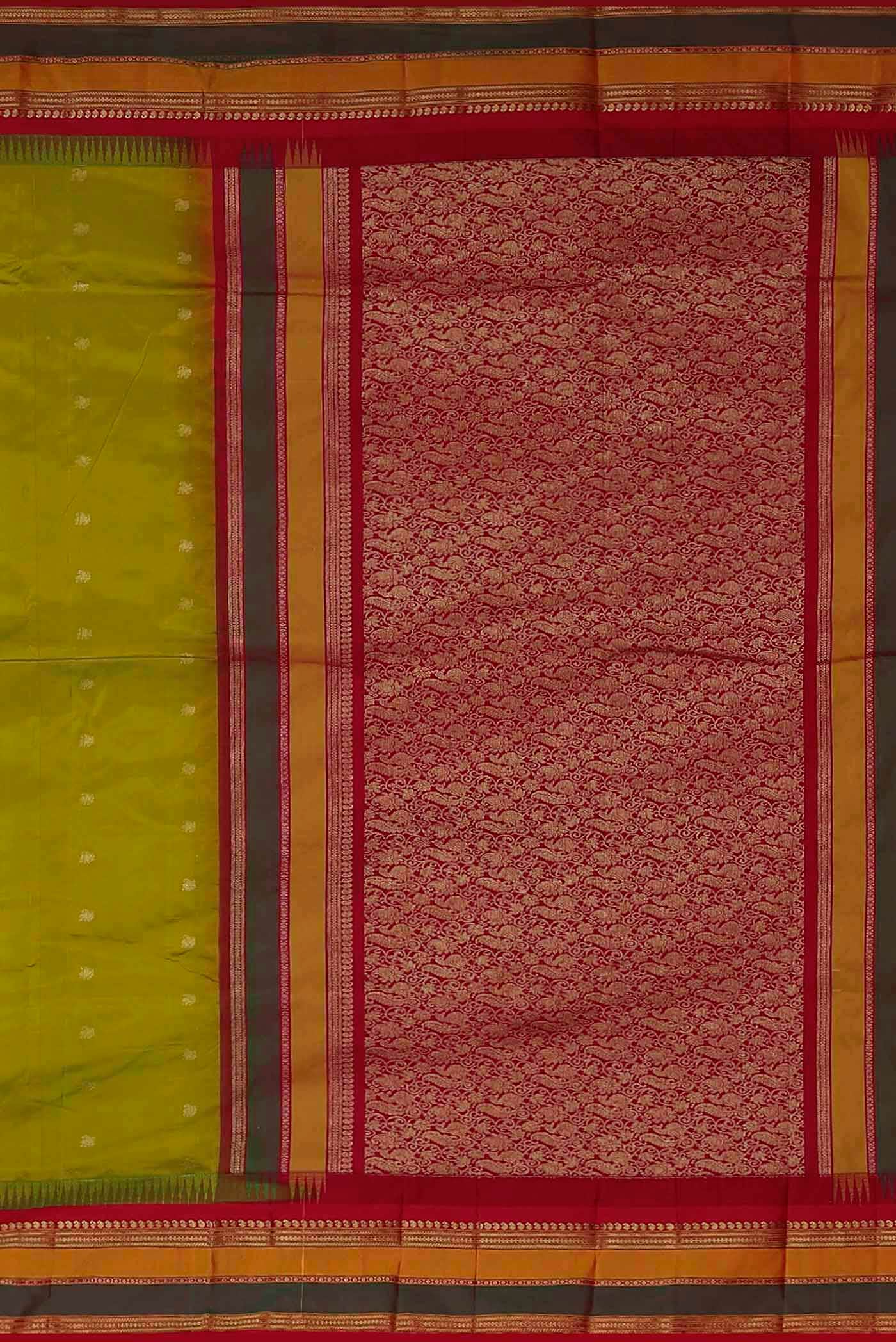Green Blended Bangalore Silk Saree