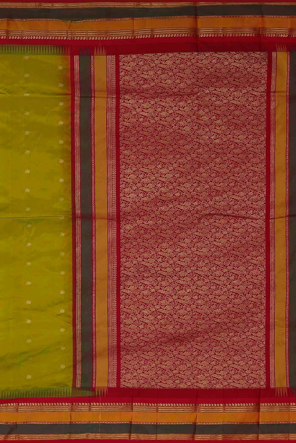 Green Blended Bangalore Silk Saree