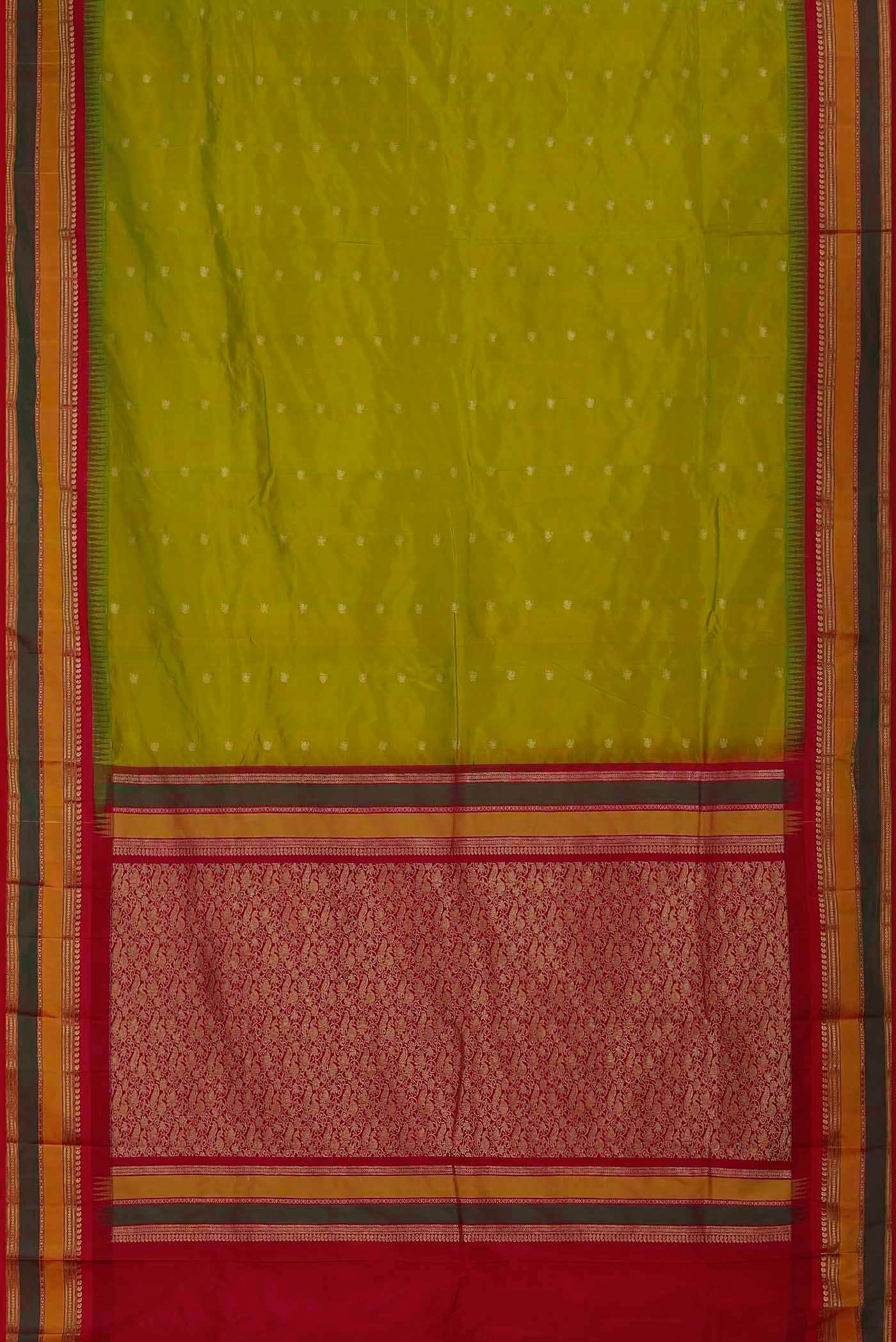 Green Blended Bangalore Silk Saree