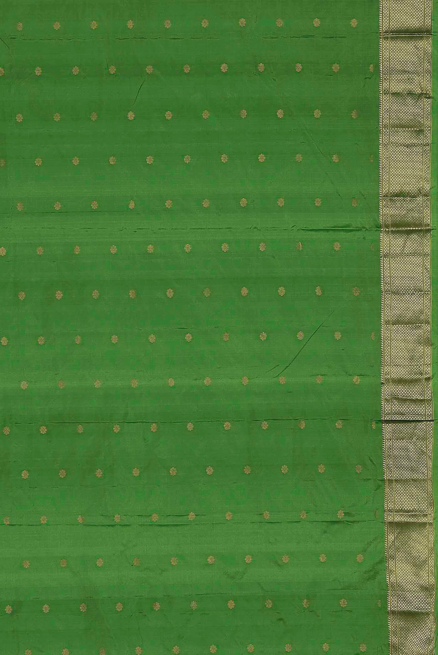 Green Blended Bangalore Silk Saree