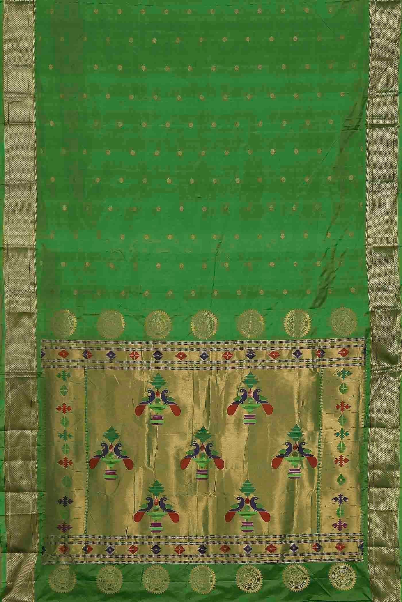 Green Blended Bangalore Silk Saree