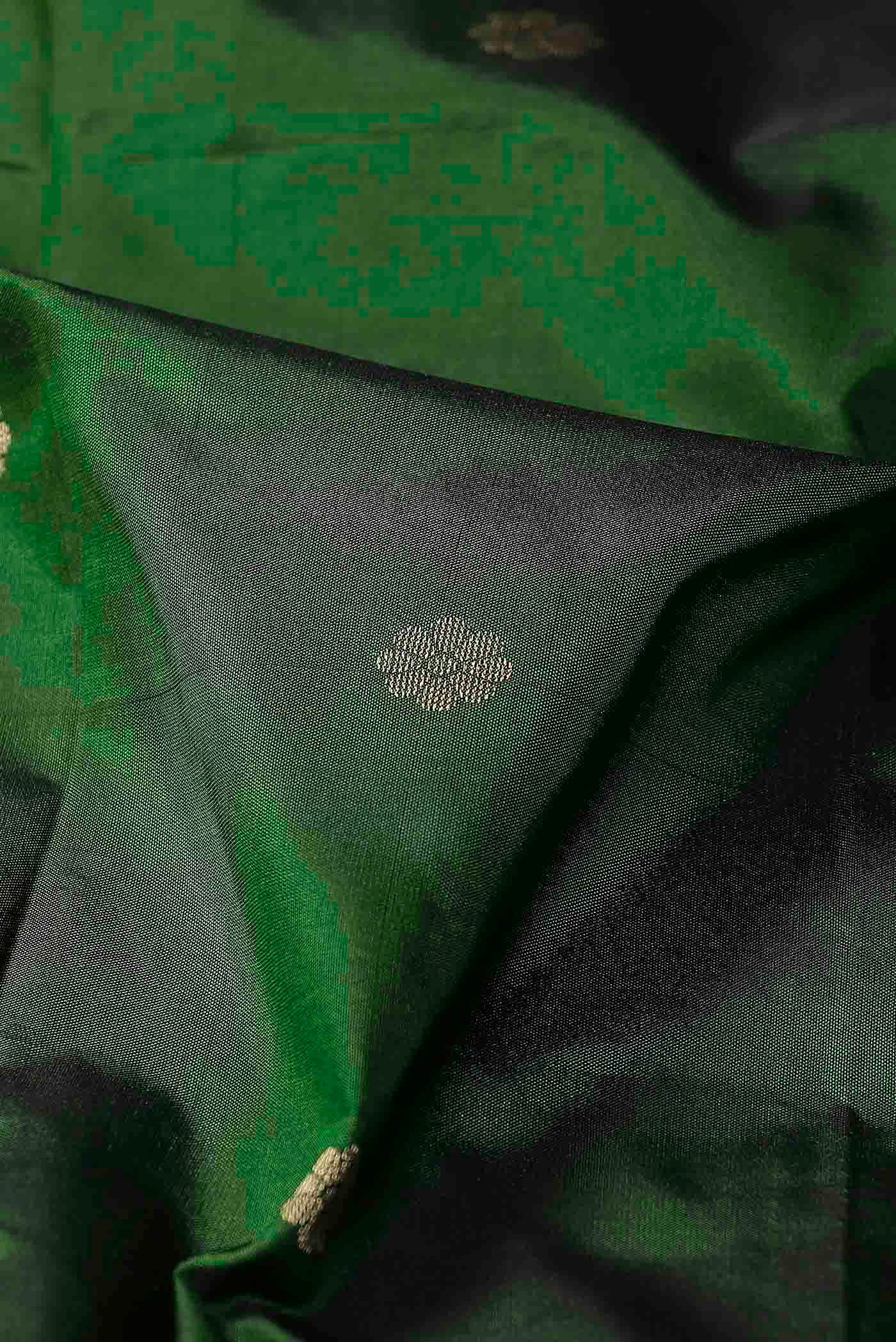 Green Blended Bangalore Silk Saree