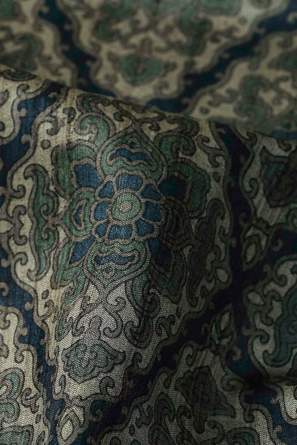 Green Bhagalpuri Tussar Silk Saree