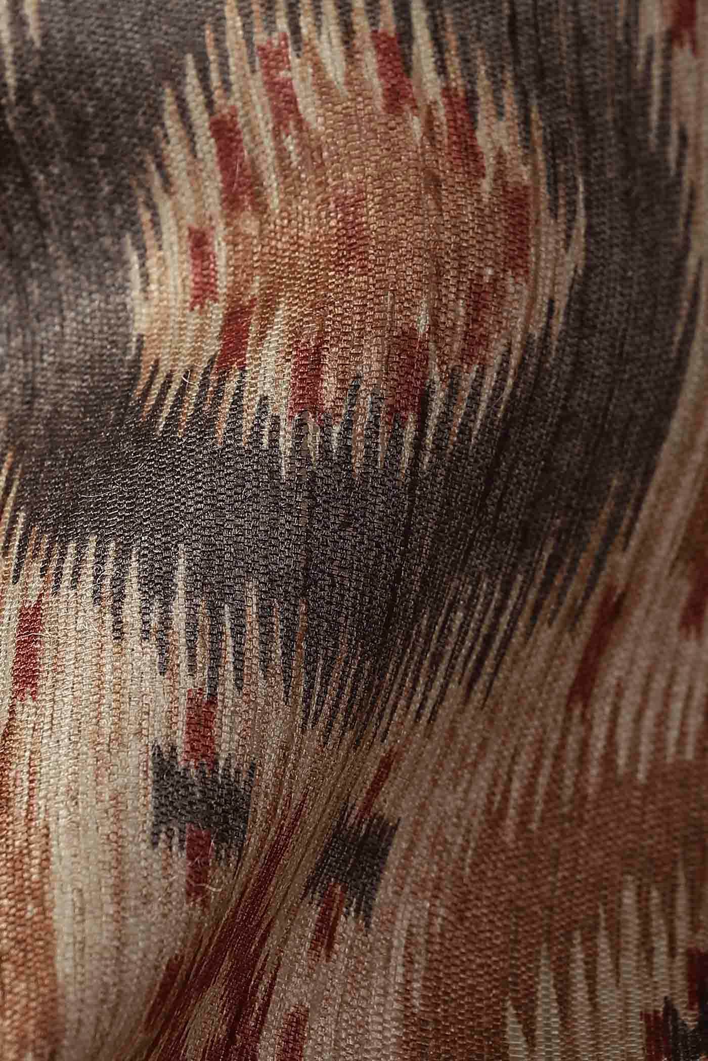 Beige Bhagalpuri Tussar Silk Saree