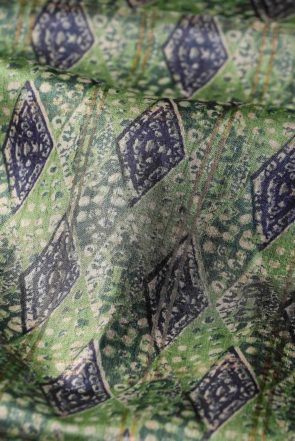 Green Bhagalpuri Tussar Silk Saree
