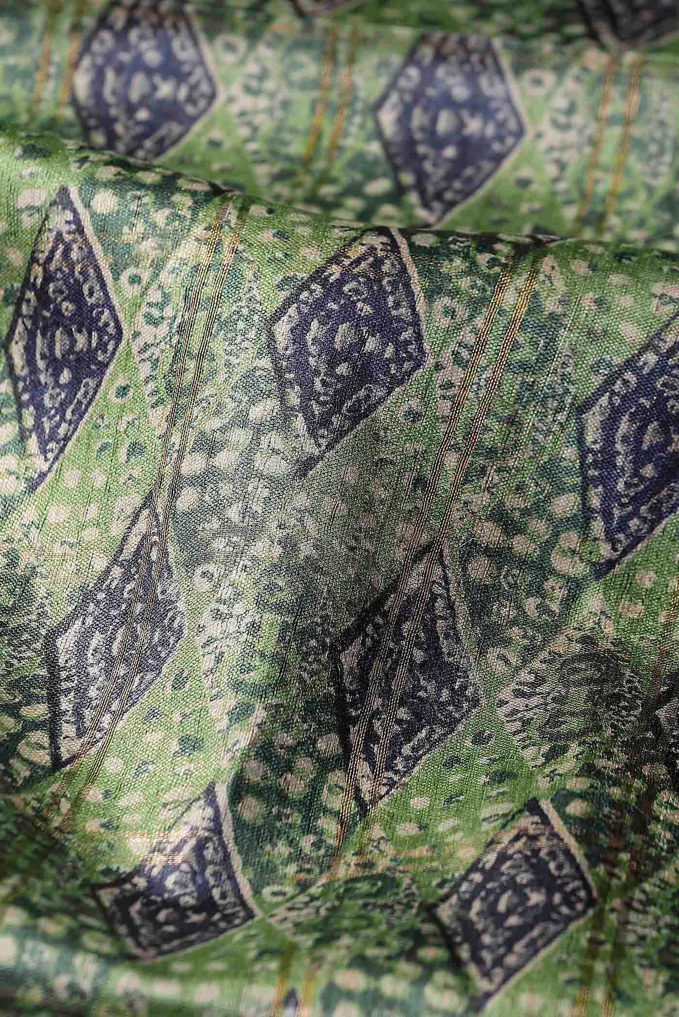 Green Bhagalpuri Tussar Silk Saree