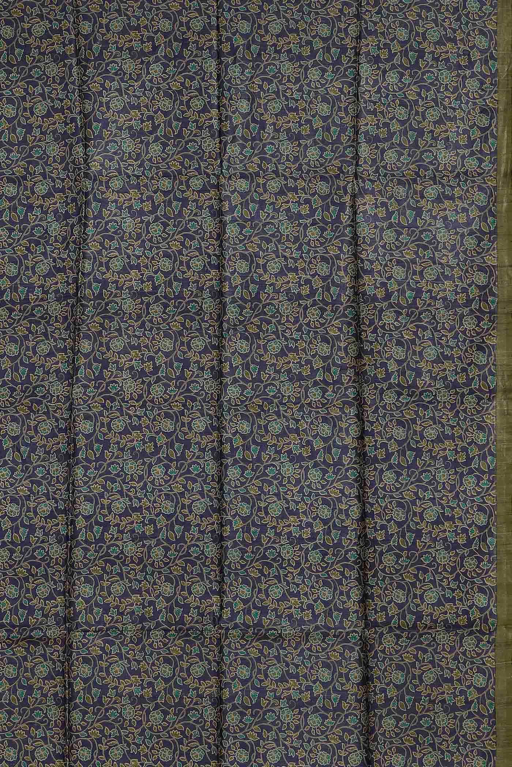 Blue Bhagalpuri Tussar Silk Saree