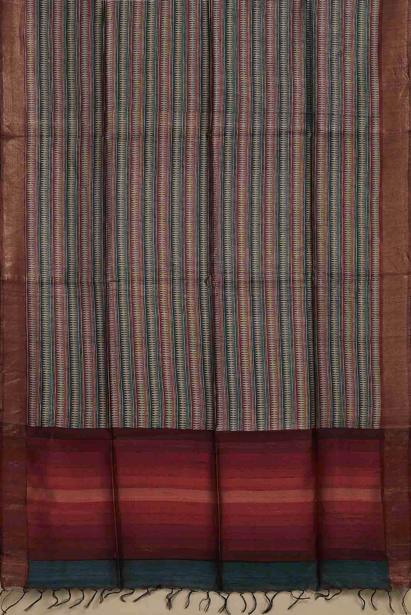 Multi Bhagalpuri Tussar Silk Saree