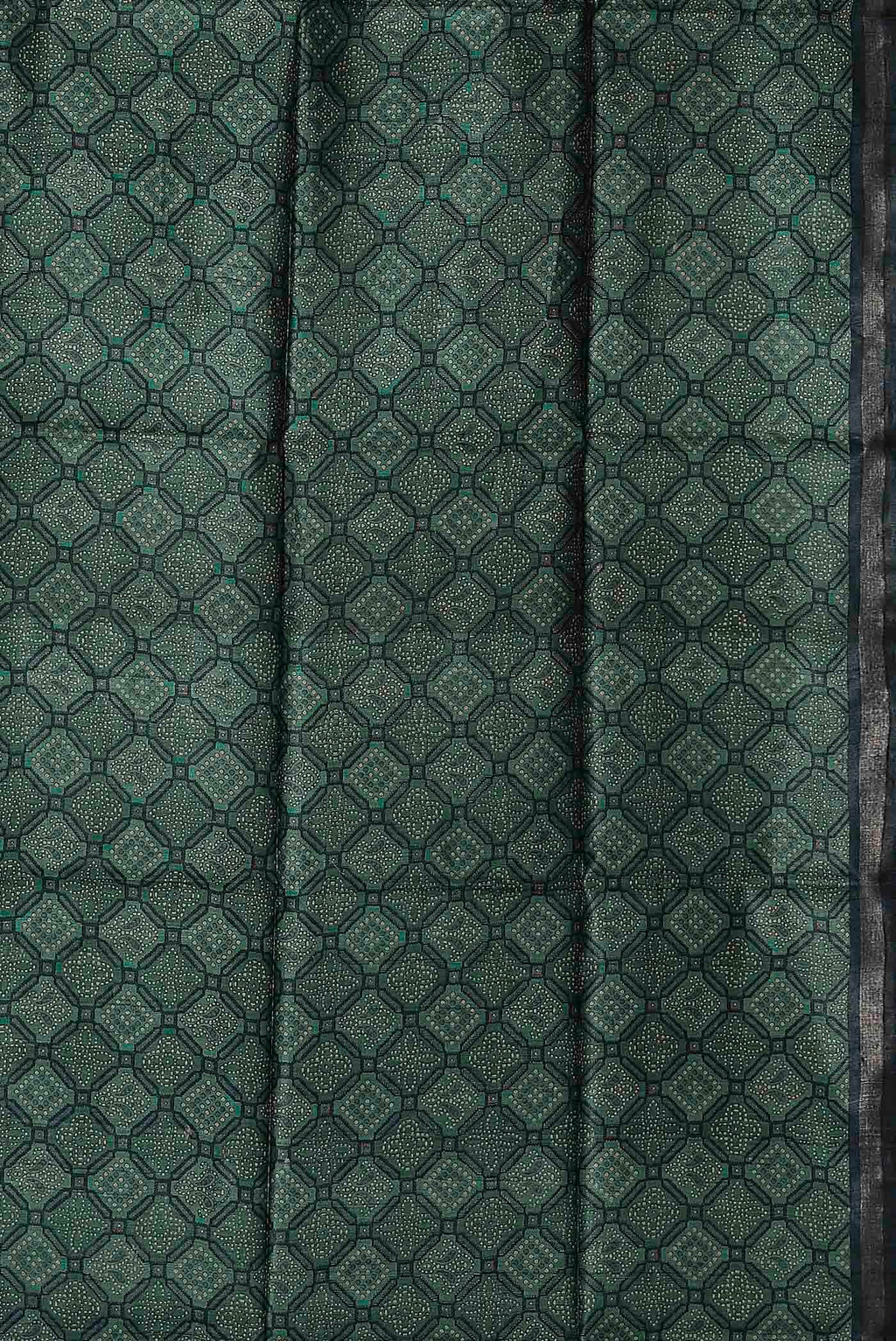 Green Bhagalpuri Tussar Silk Saree