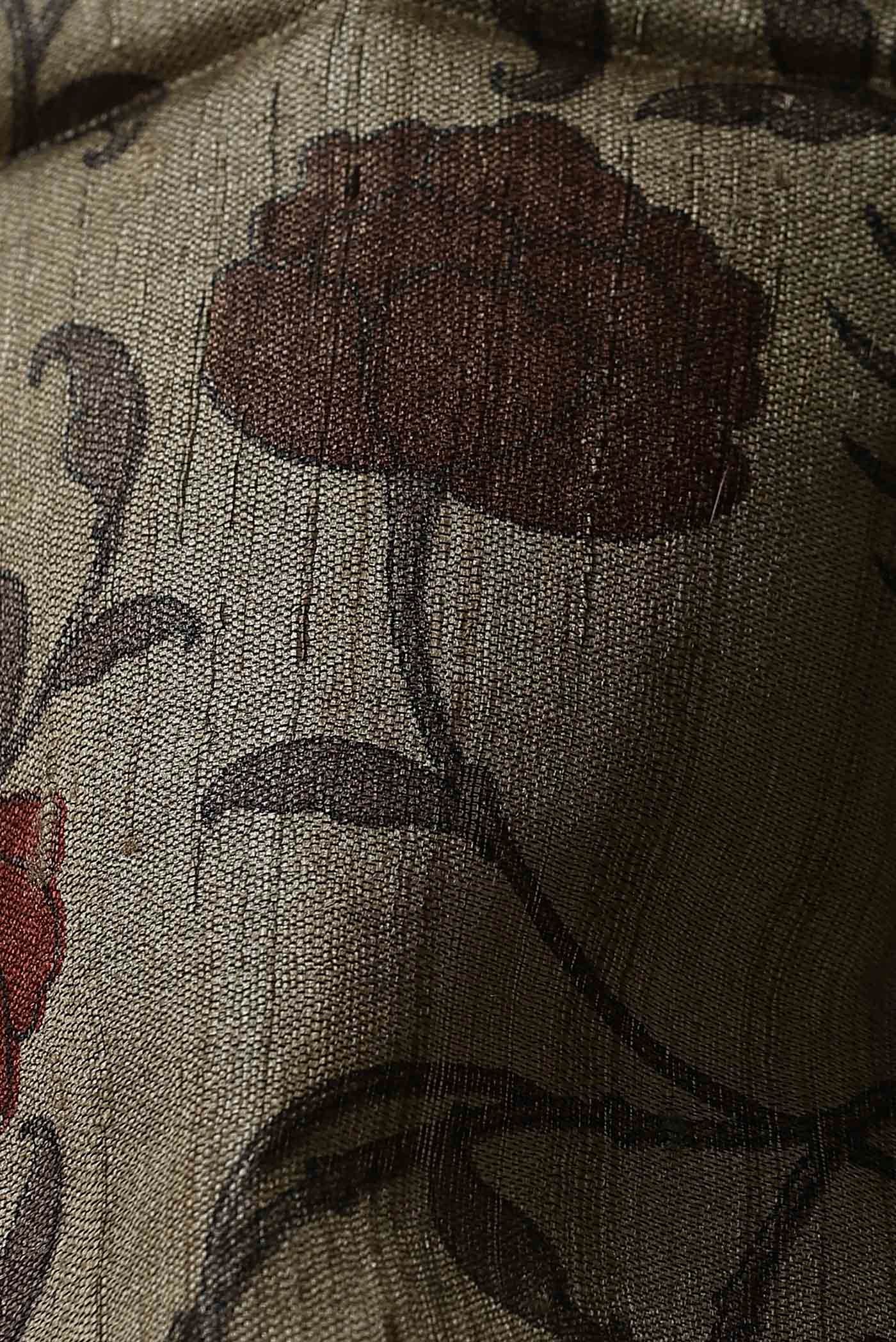 Beige Bhagalpuri Tussar Silk Saree