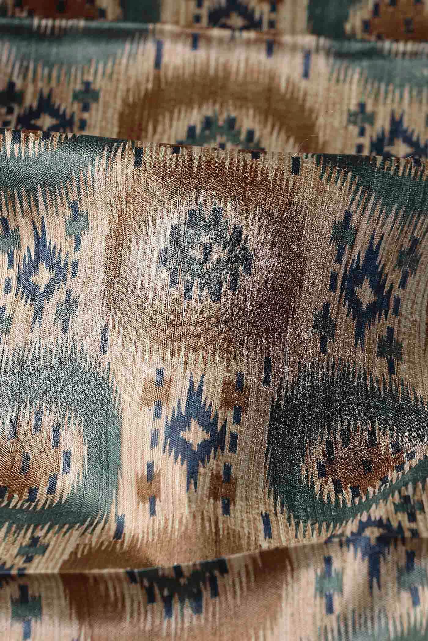 Beige Bhagalpuri Tussar Silk Saree