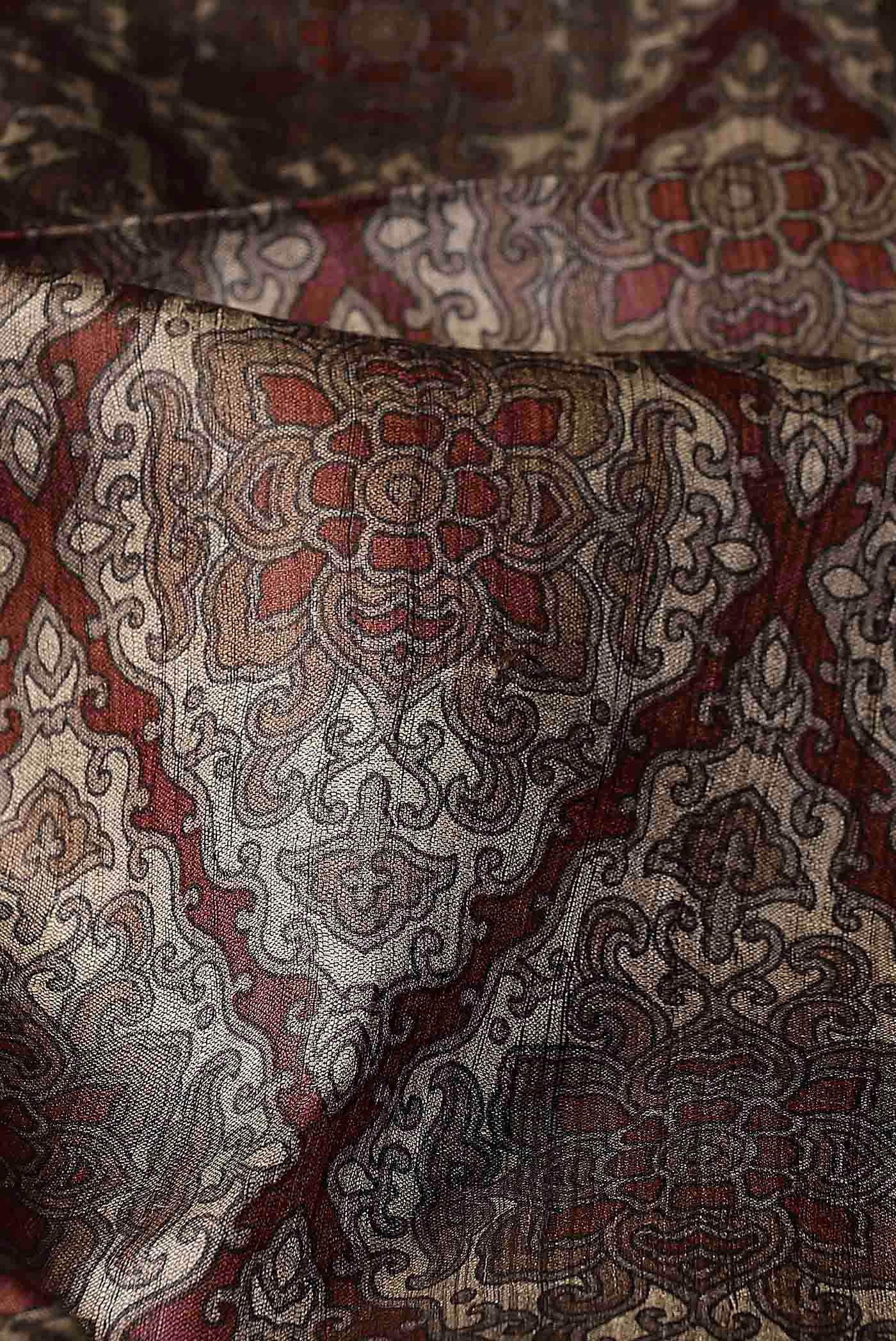 White Bhagalpuri Tussar Silk Saree