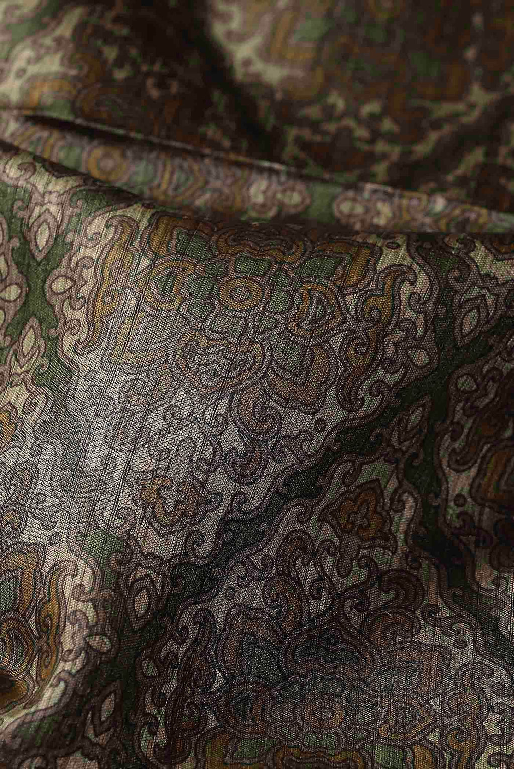 Green Bhagalpuri Tussar Silk Saree