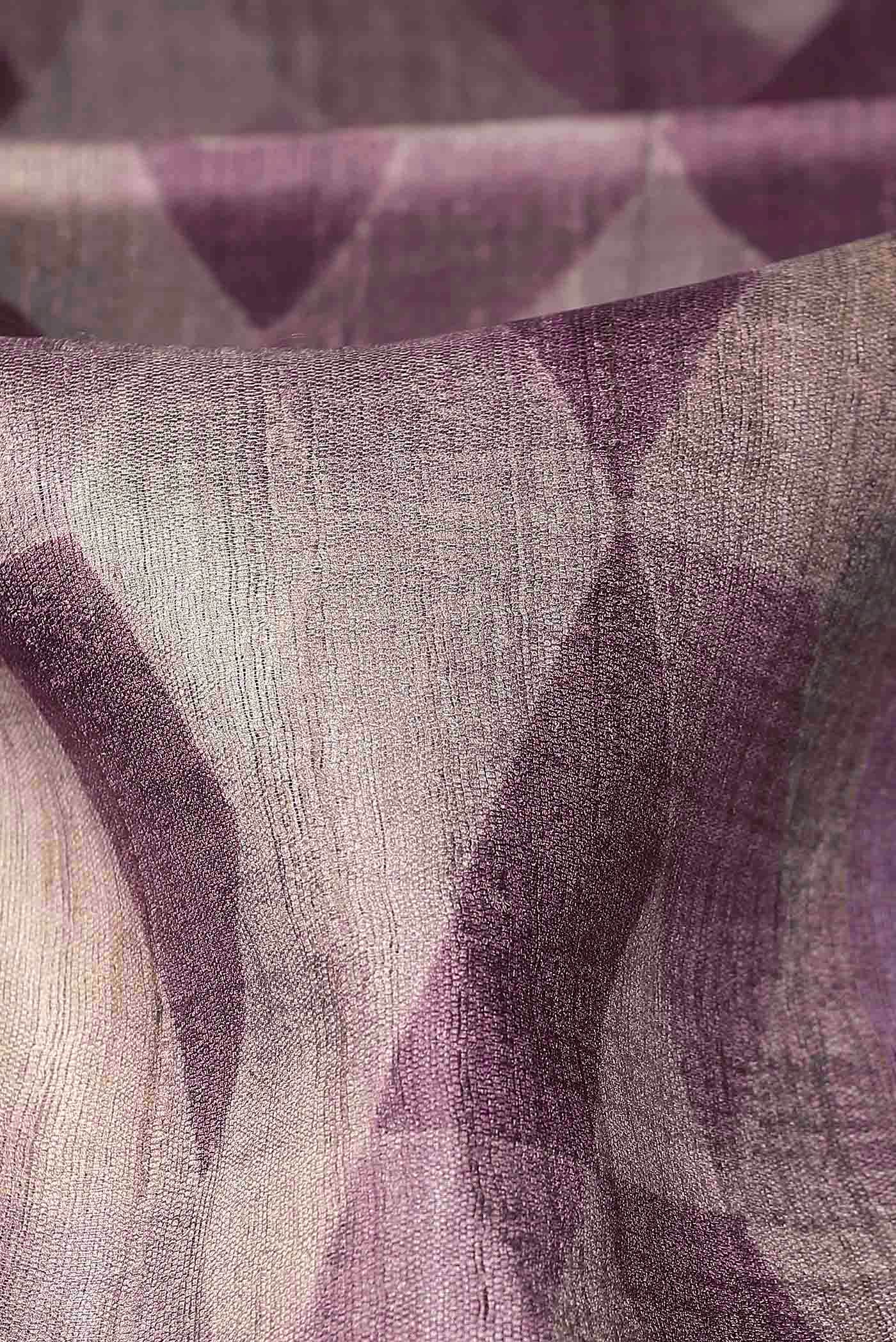 Beige Tussar Silk Saree