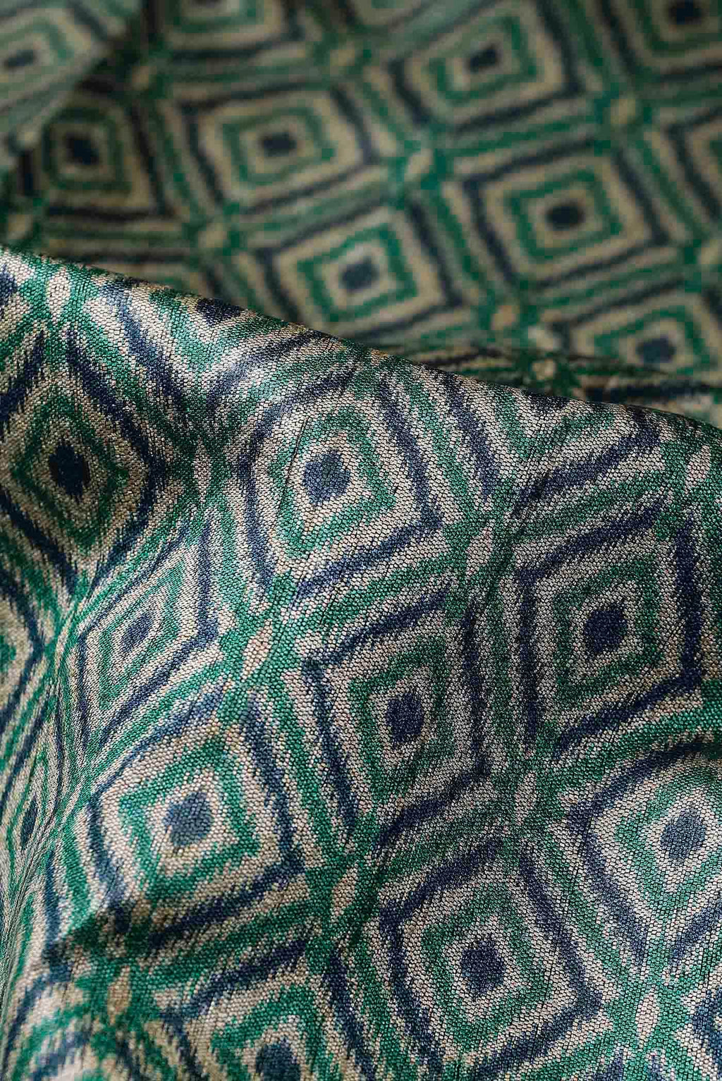 Green Bhagalpuri Tussar Silk Saree