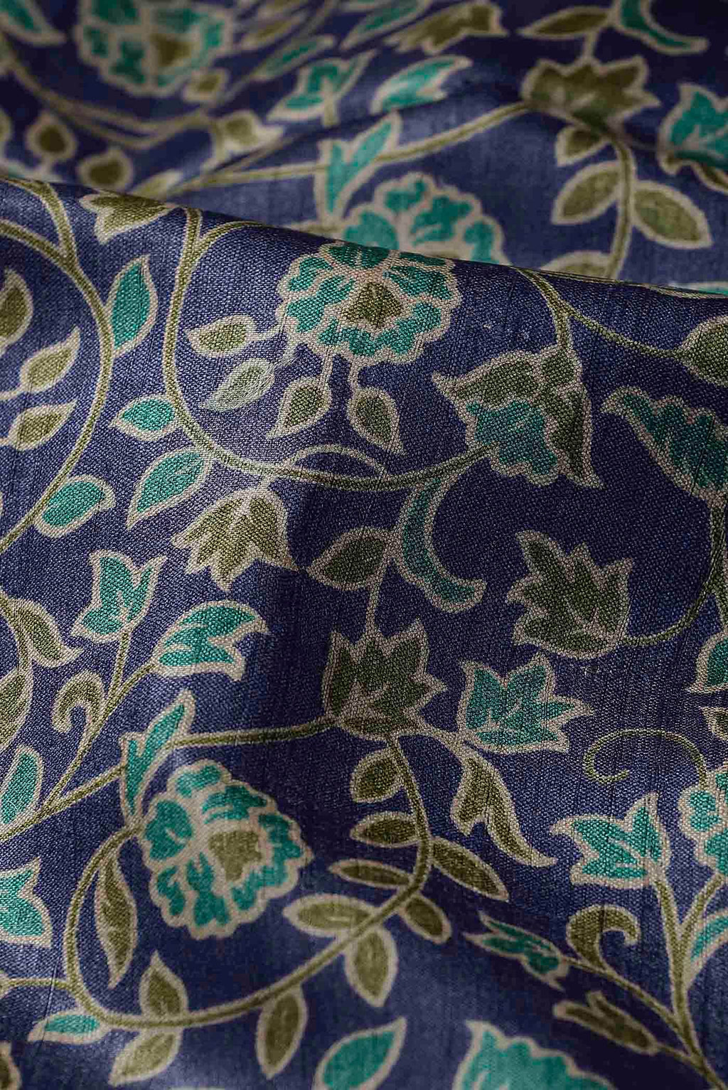 Blue Bhagalpuri Tussar Silk Saree