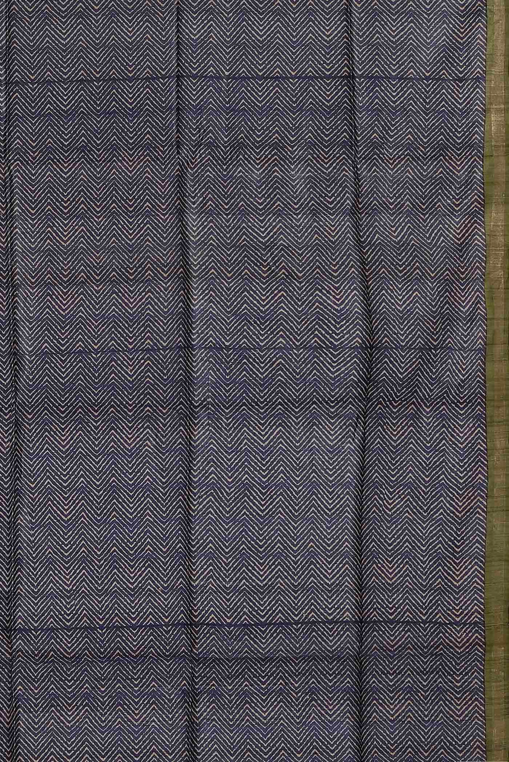 Blue Bhagalpuri Tussar Silk Saree