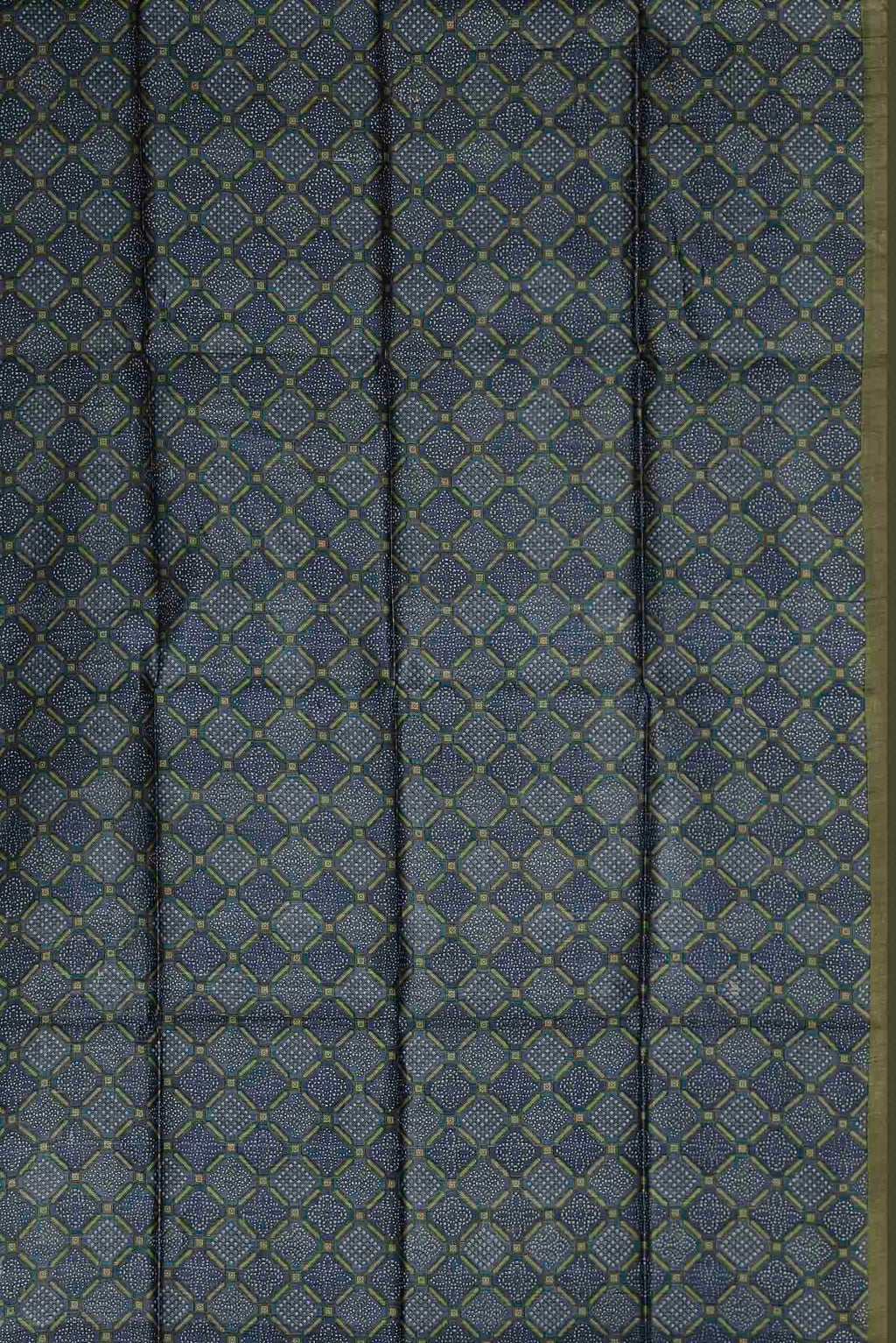 Blue Bhagalpuri Tussar Silk Saree