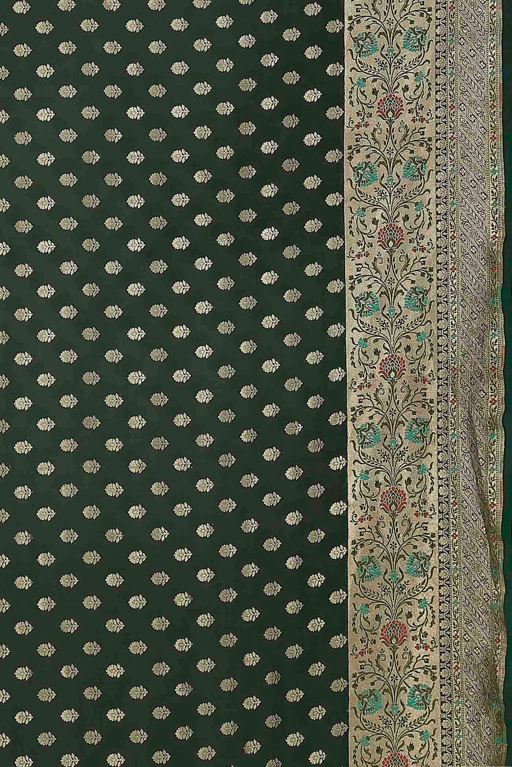 Green Banarasi Georgette Saree