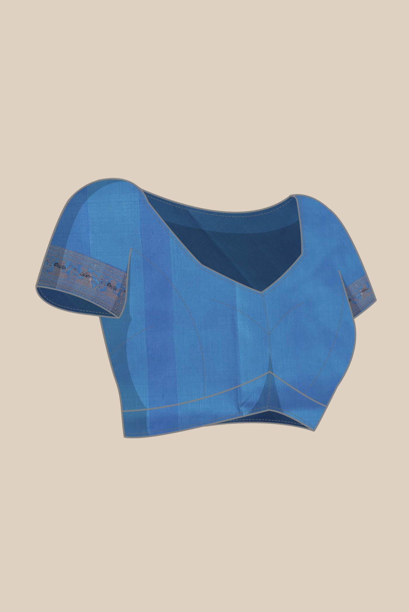 Blue Baluchari Silk Saree