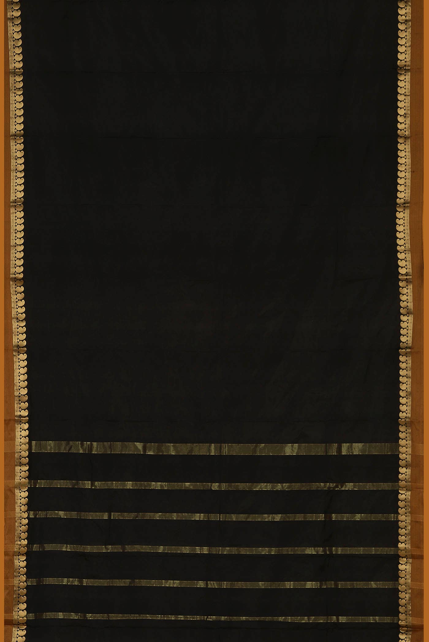 Black Bangalore Silk Saree