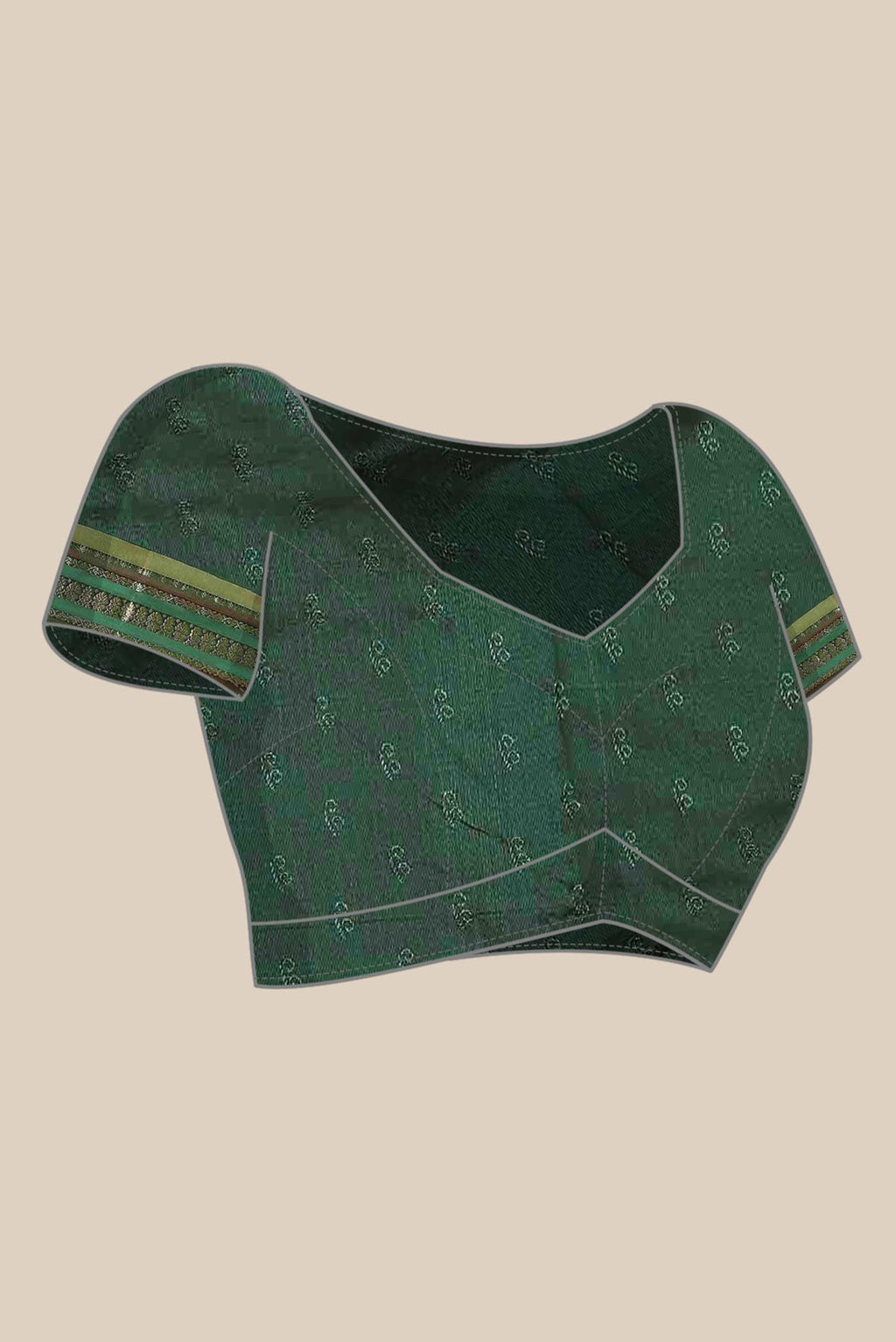 Green Blended Bangalore Silk Saree