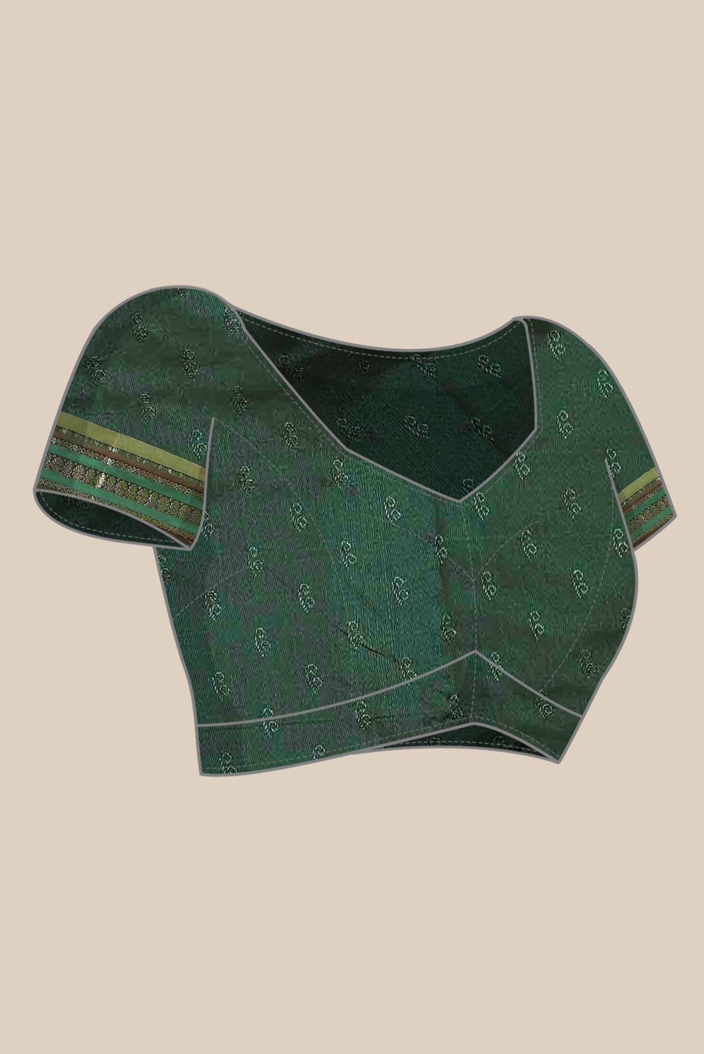 Green Blended Bangalore Silk Saree