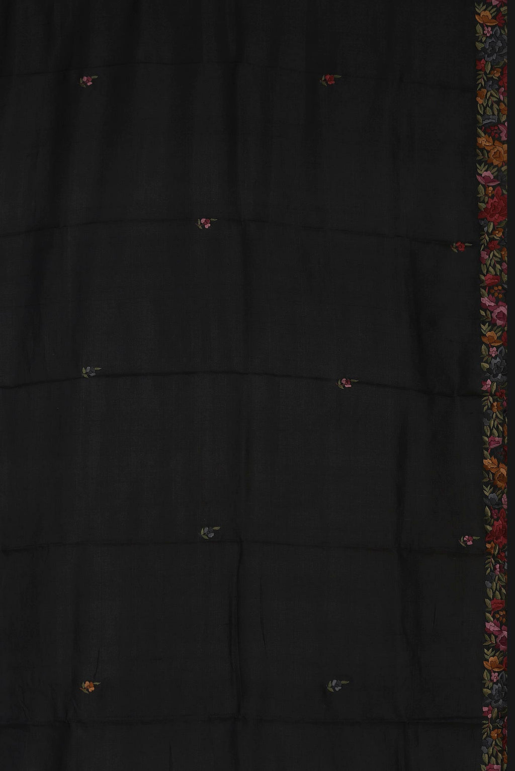 Black Tussar Silk Saree