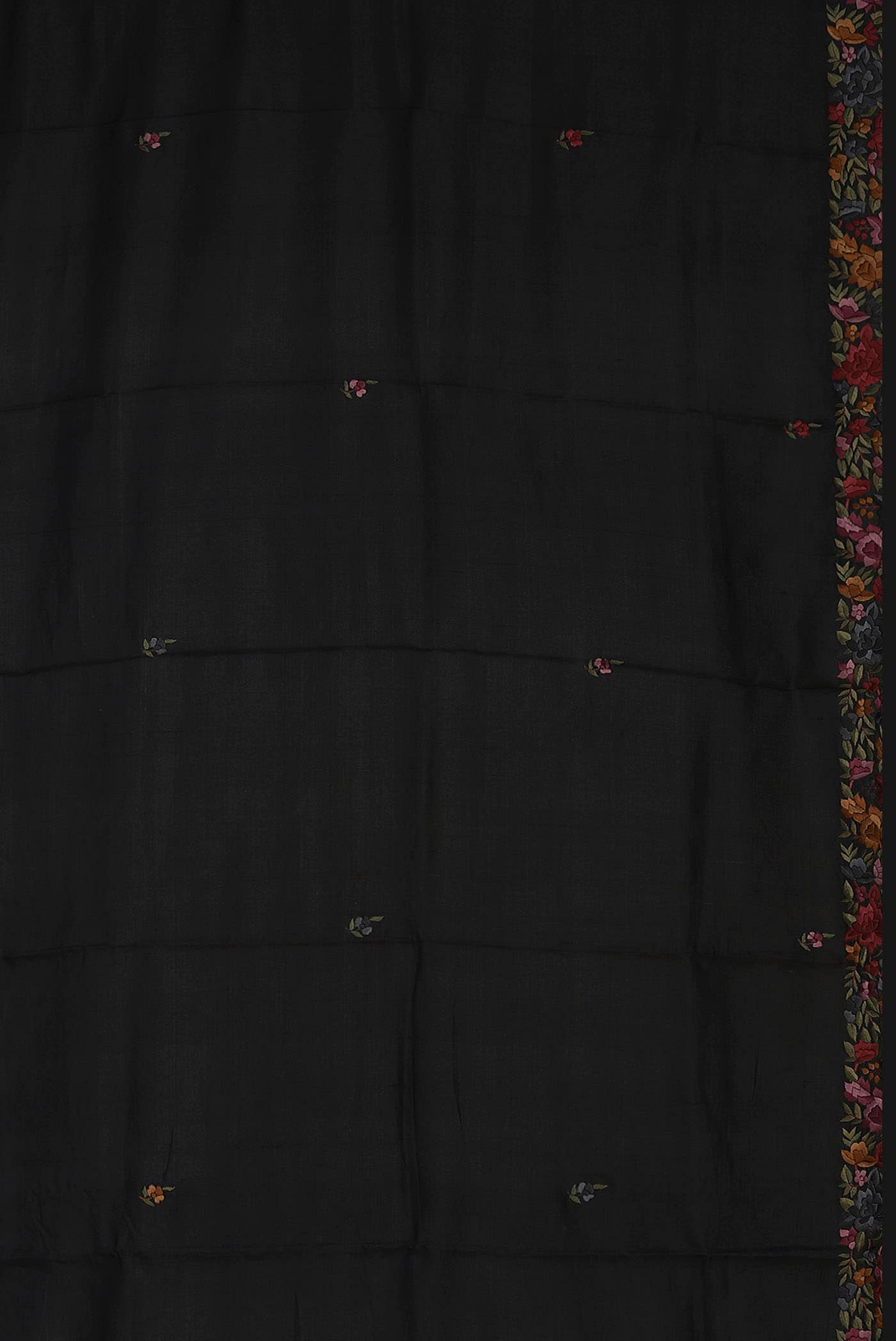 Black Tussar Silk Saree