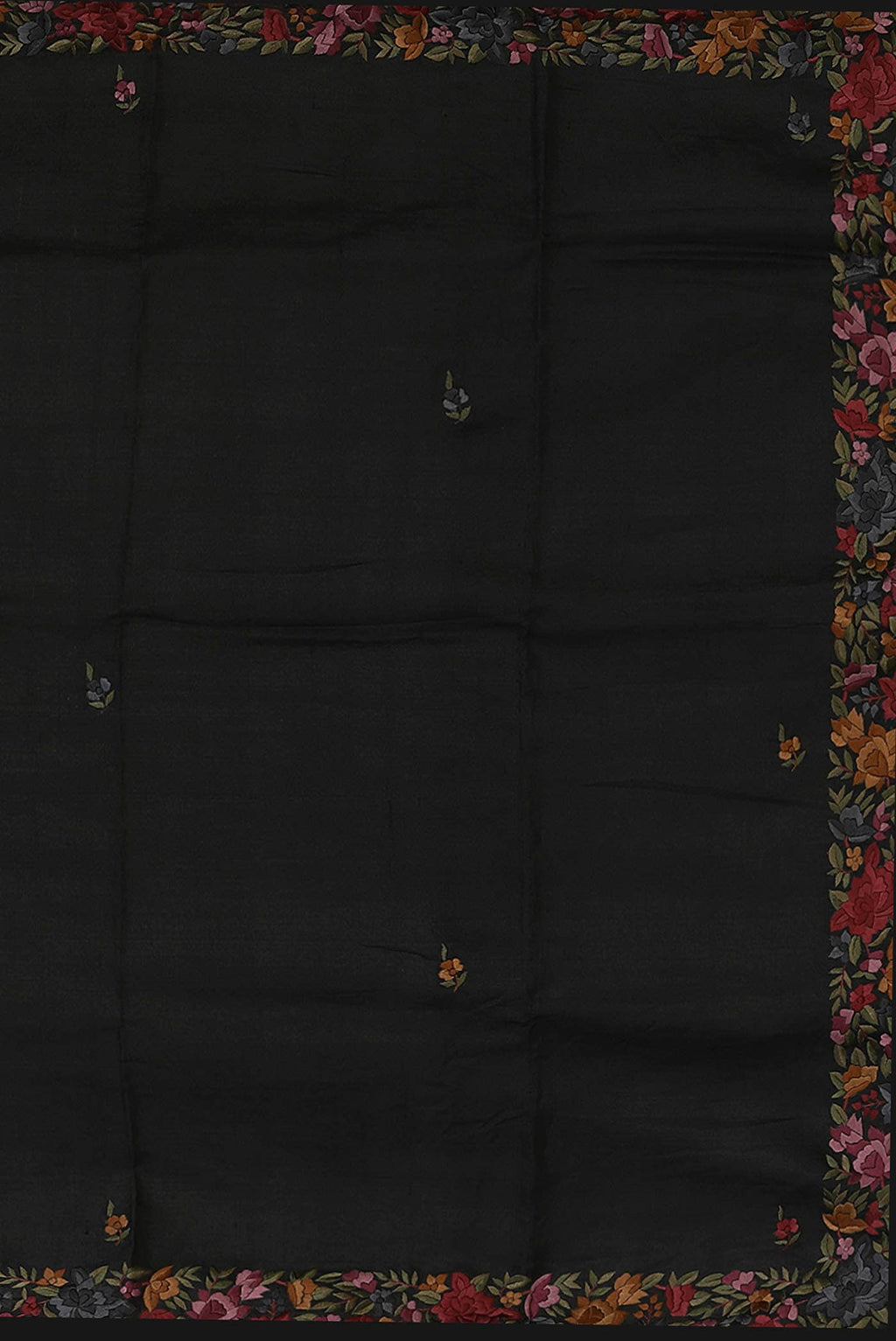 Black Tussar Silk Saree