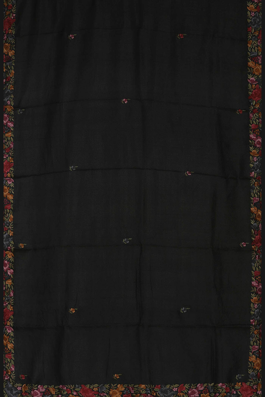 Black Tussar Silk Saree