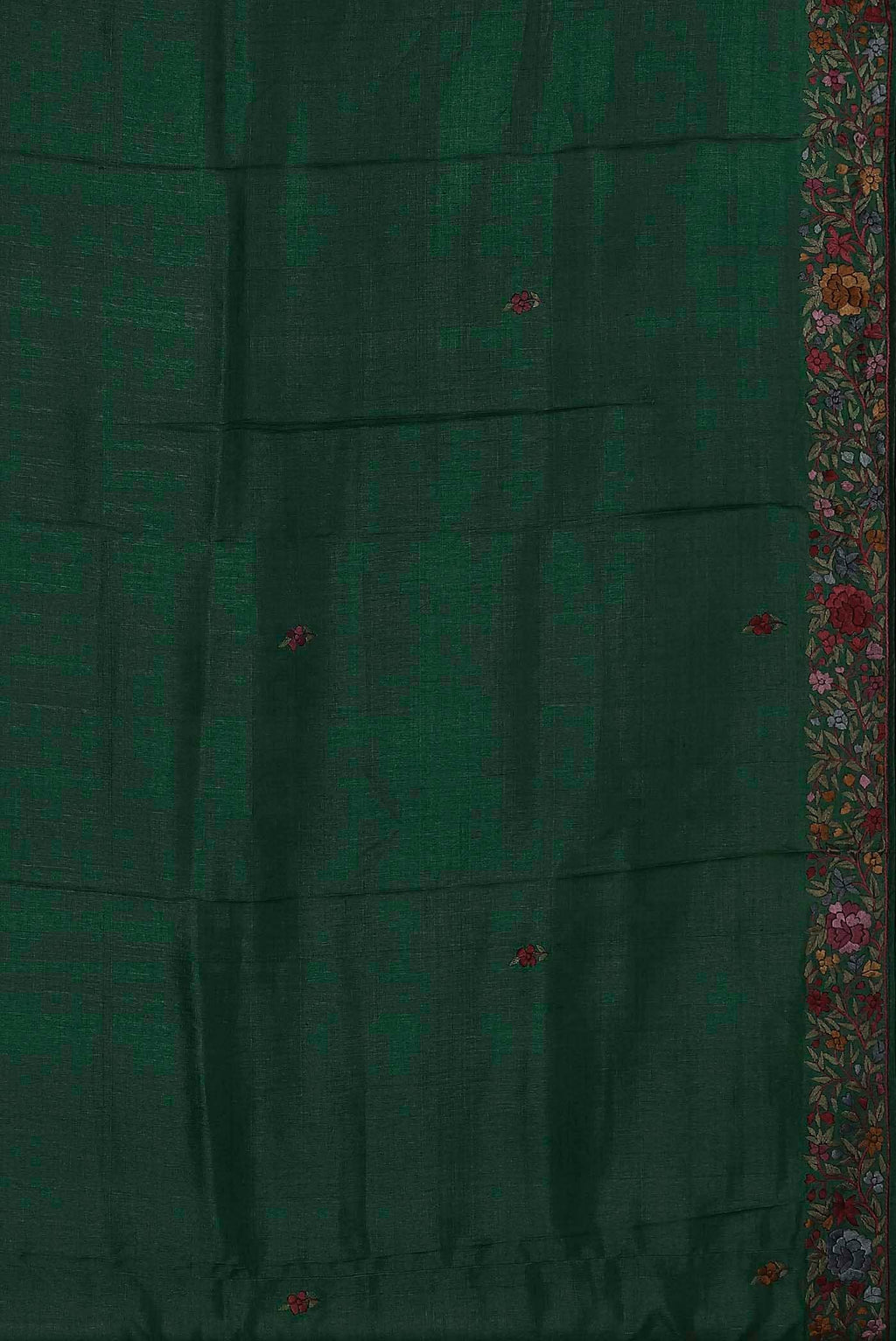 Green Bhagalpuri Tussar Silk Saree