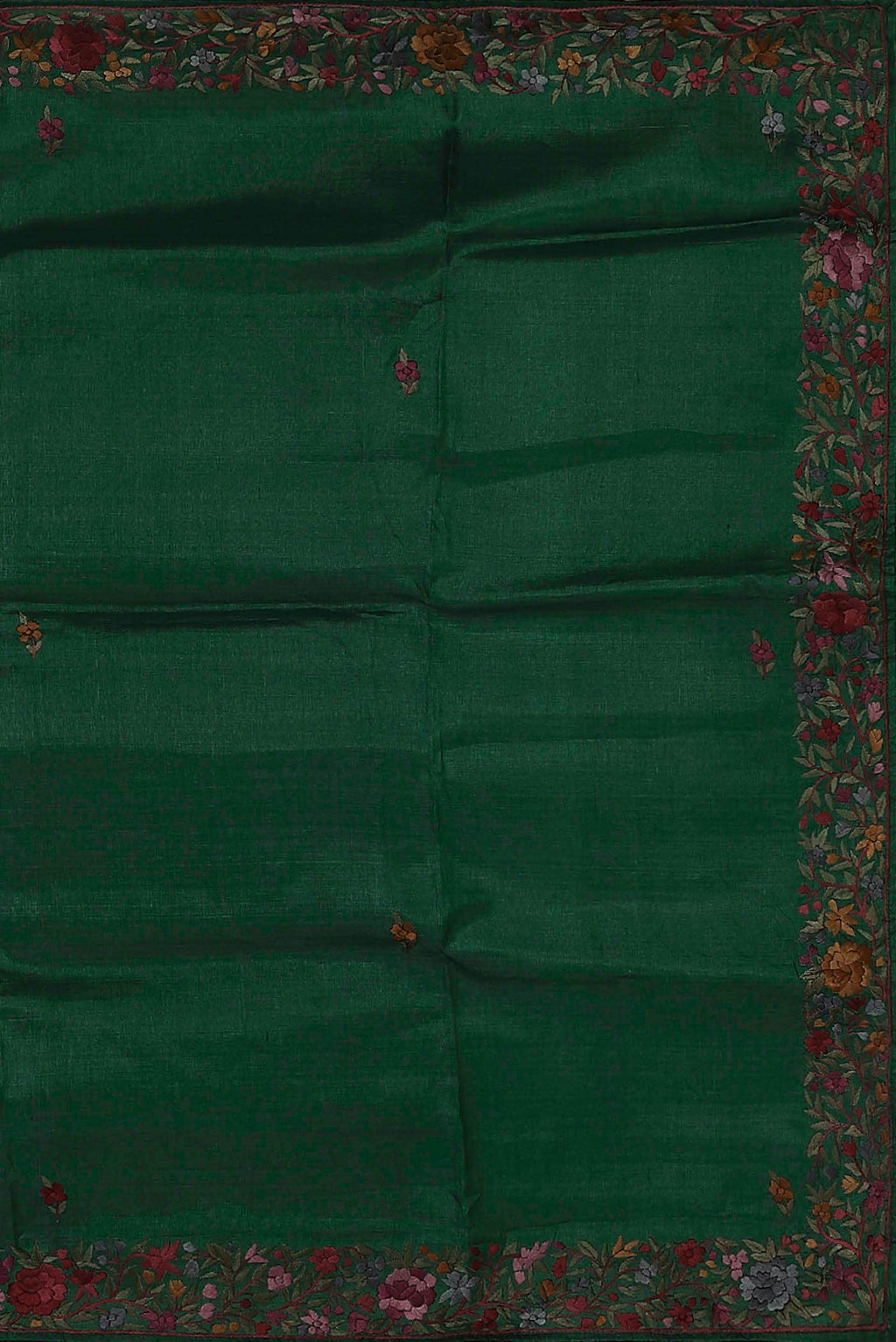 Green Bhagalpuri Tussar Silk Saree