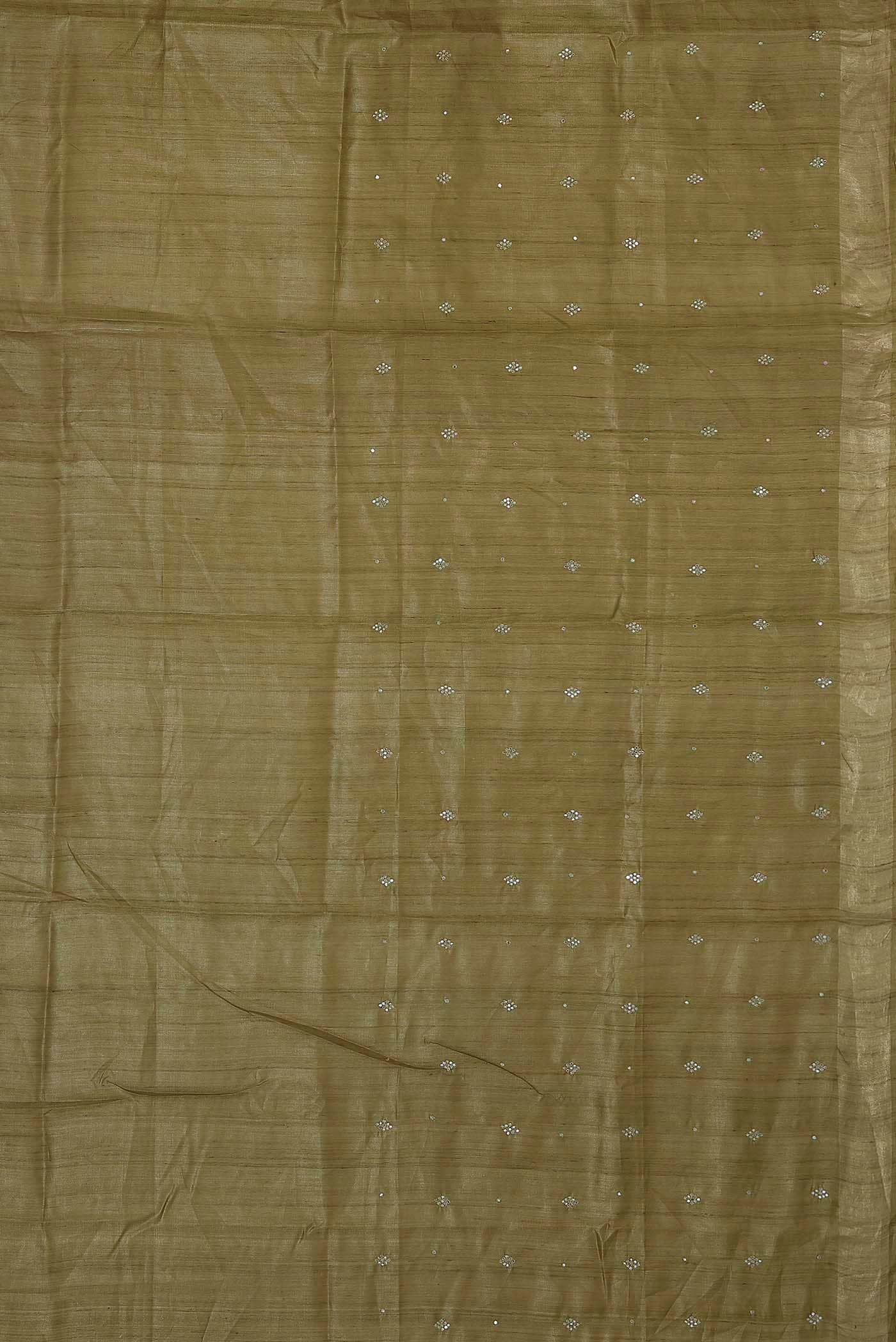 Green Bhagalpuri Tussar Silk Saree