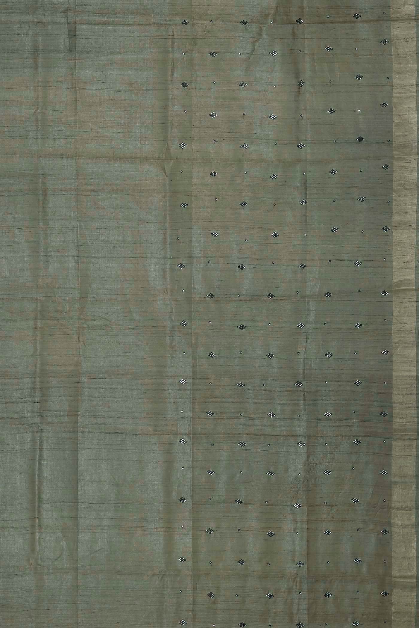 Green Bhagalpuri Tussar Silk Saree