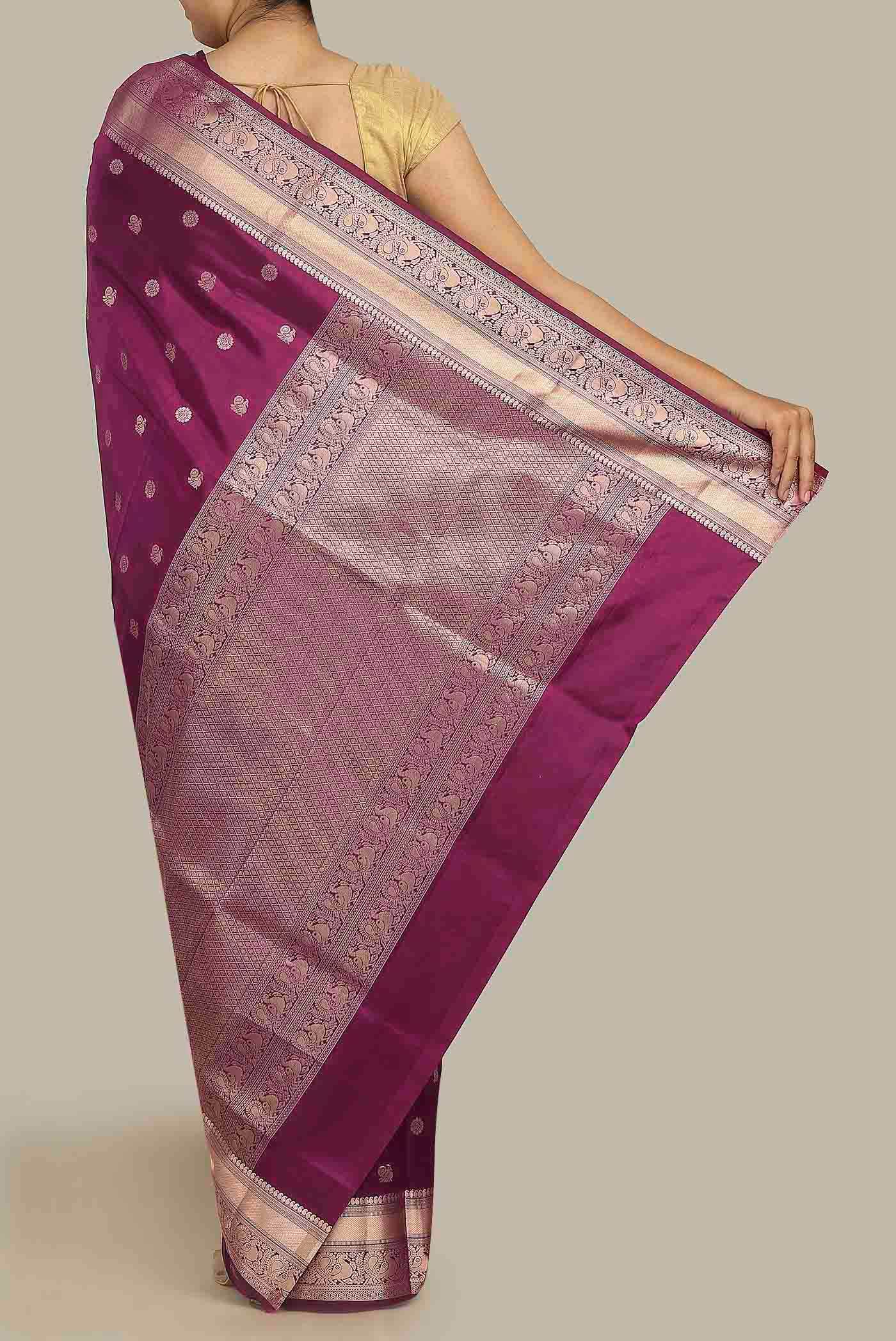 Purple Soft Silk Saree