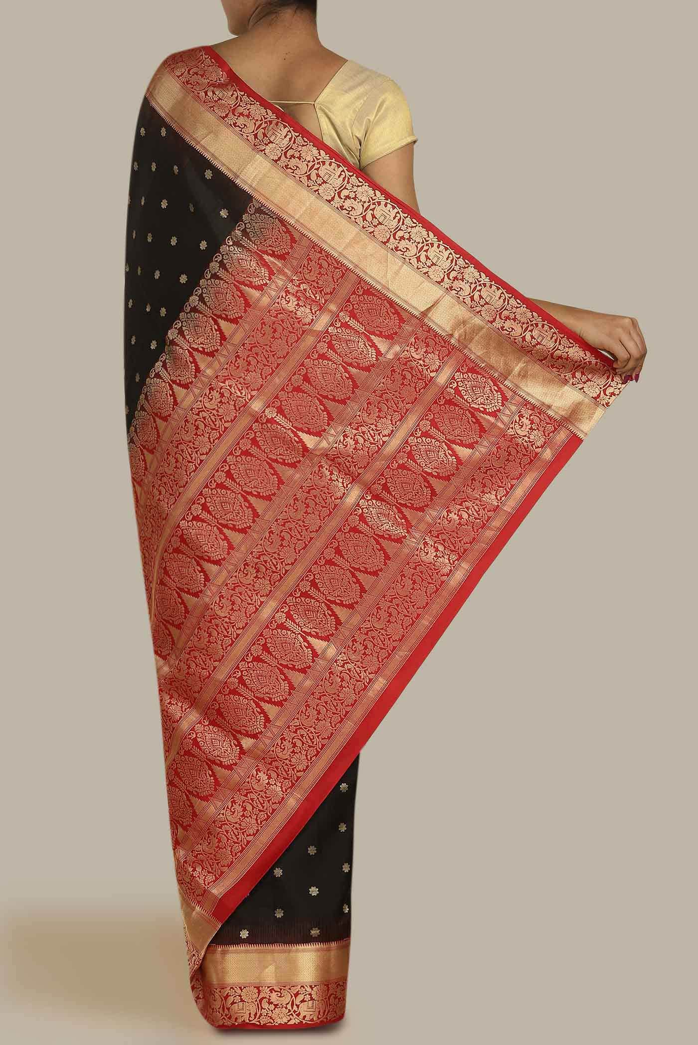 Black Soft Silk Saree