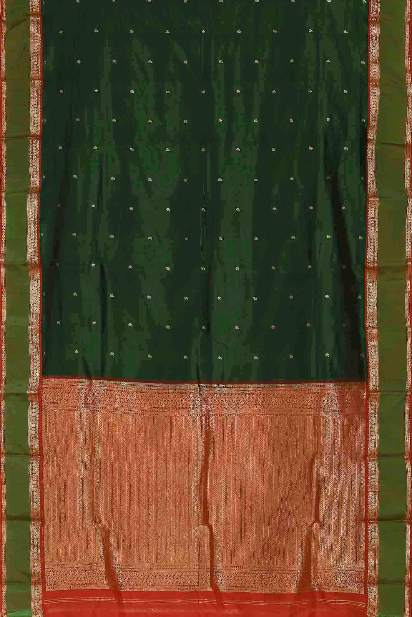 Green Blended Bangalore Silk Saree