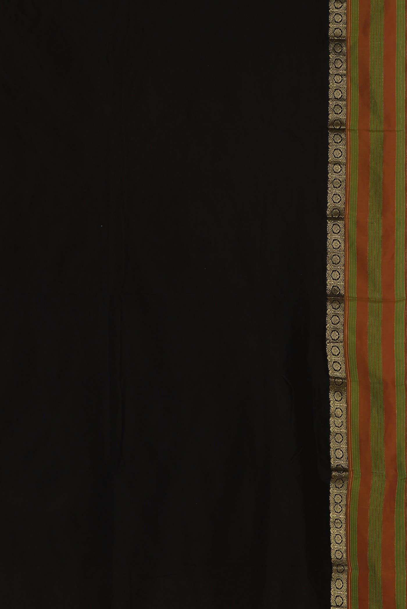 Black Bangalore Silk Saree