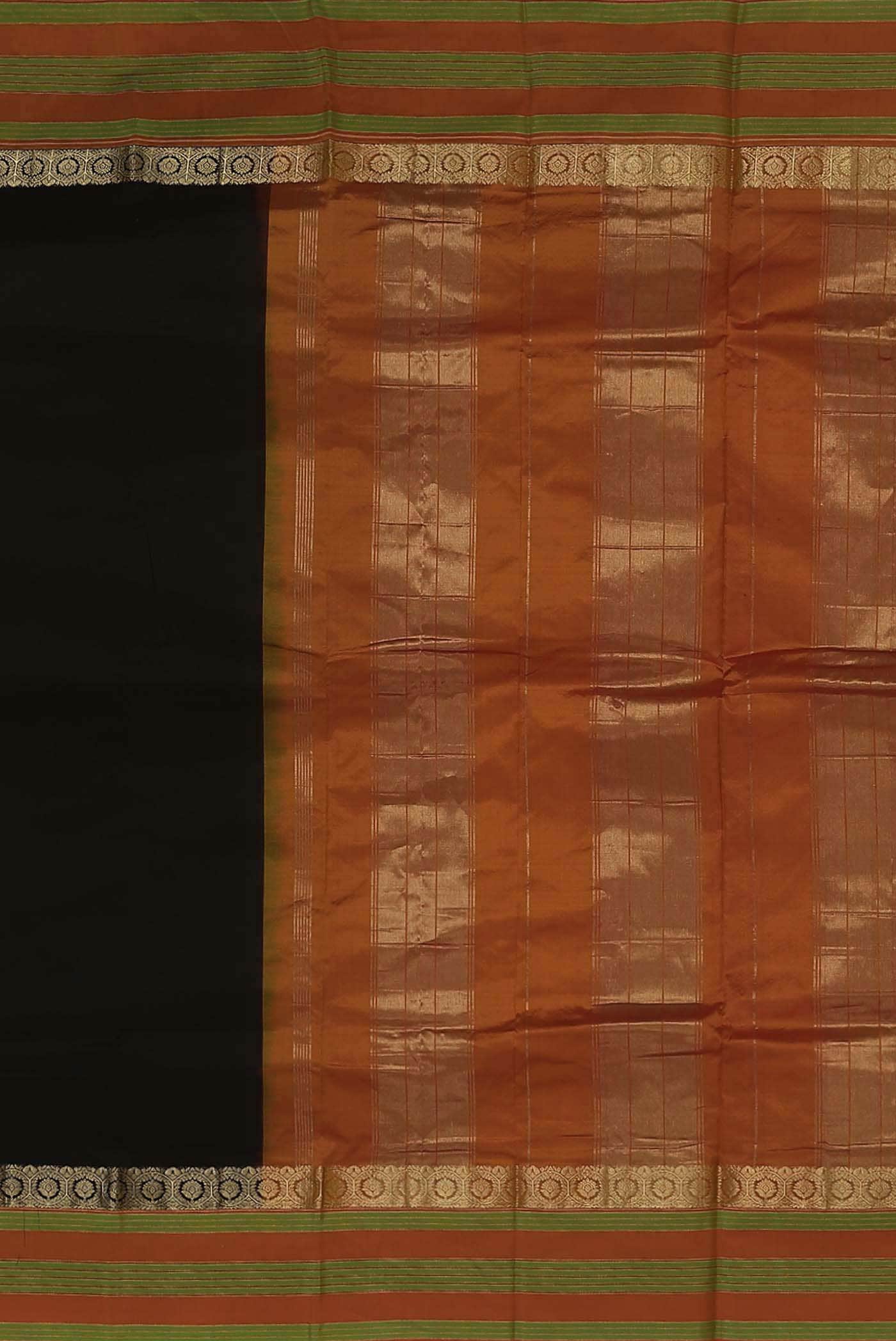 Black Bangalore Silk Saree