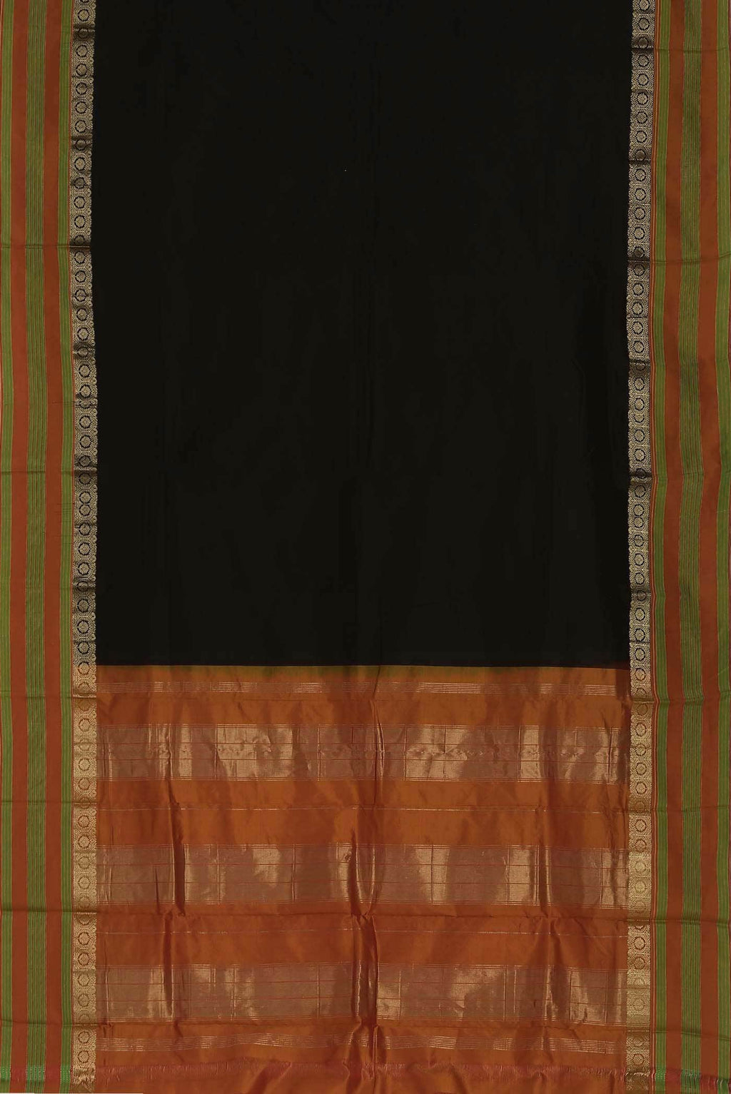 Black Bangalore Silk Saree