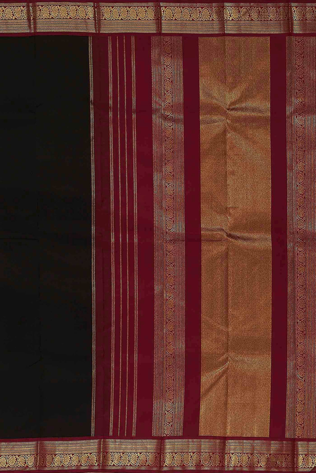 Black Kanchipuram Silk Saree