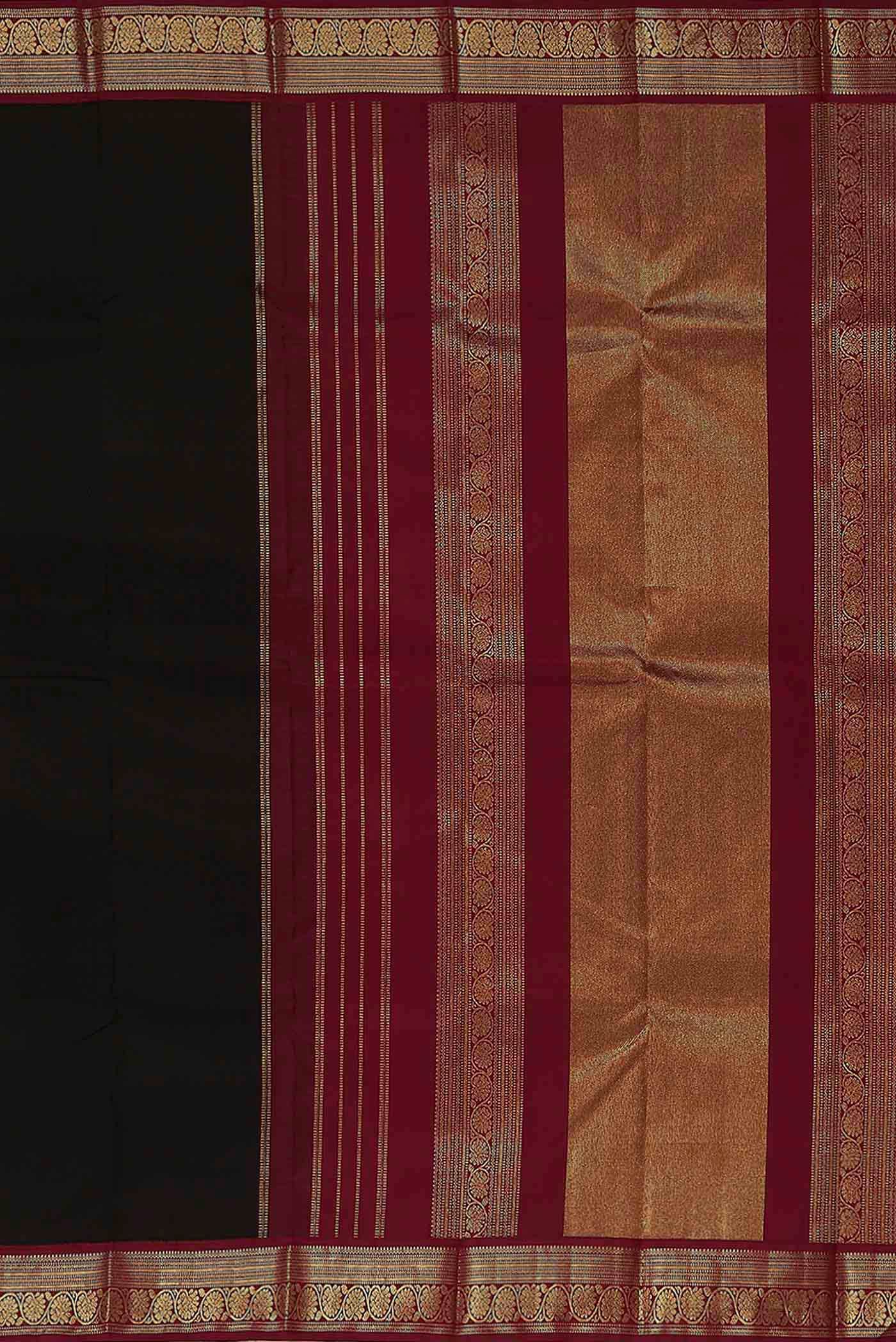 Black Kanchipuram Silk Saree