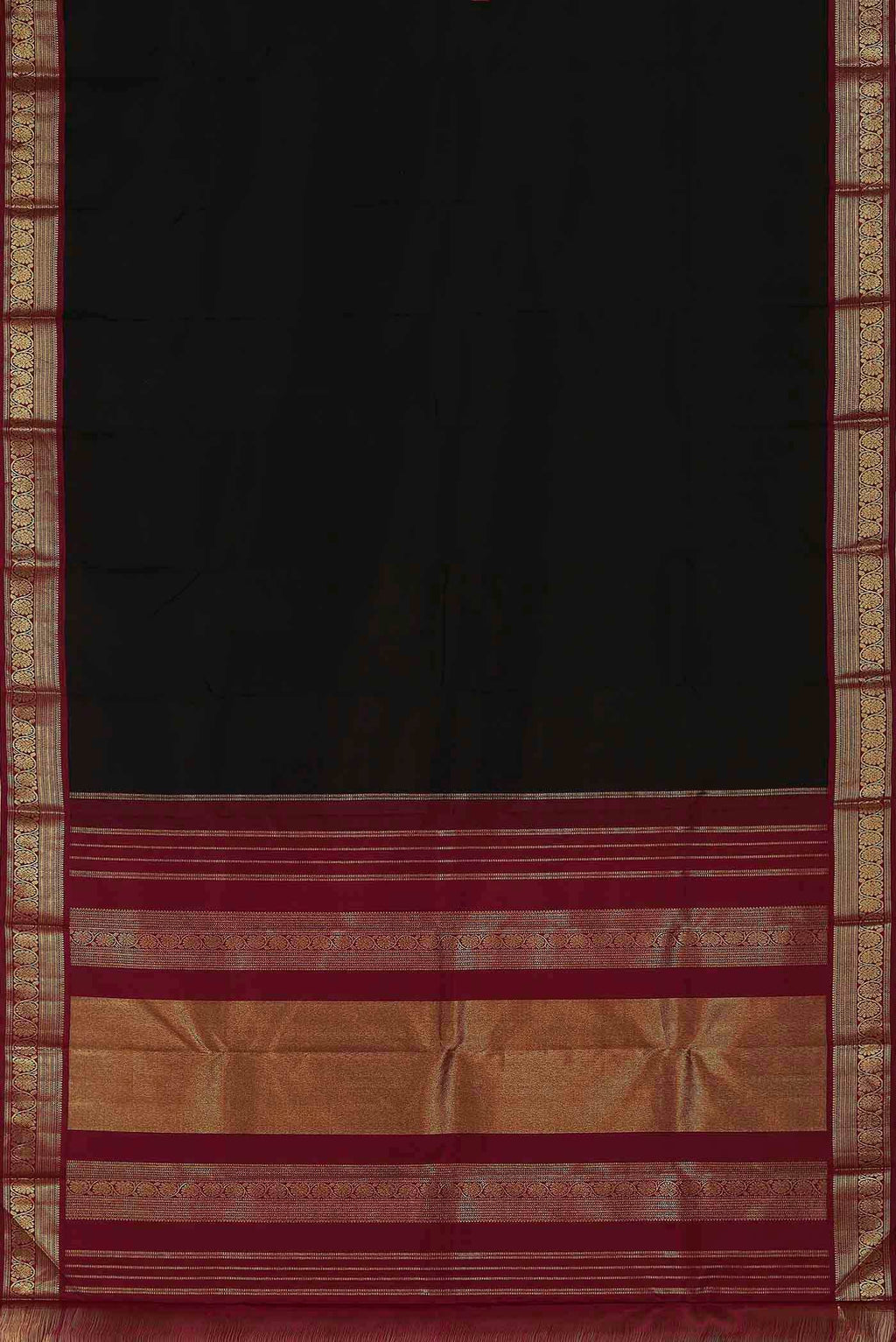 Black Kanchipuram Silk Saree