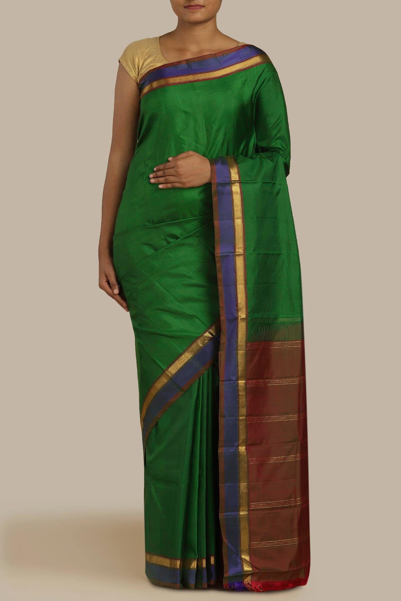 Green Kanchipuram Silk Saree